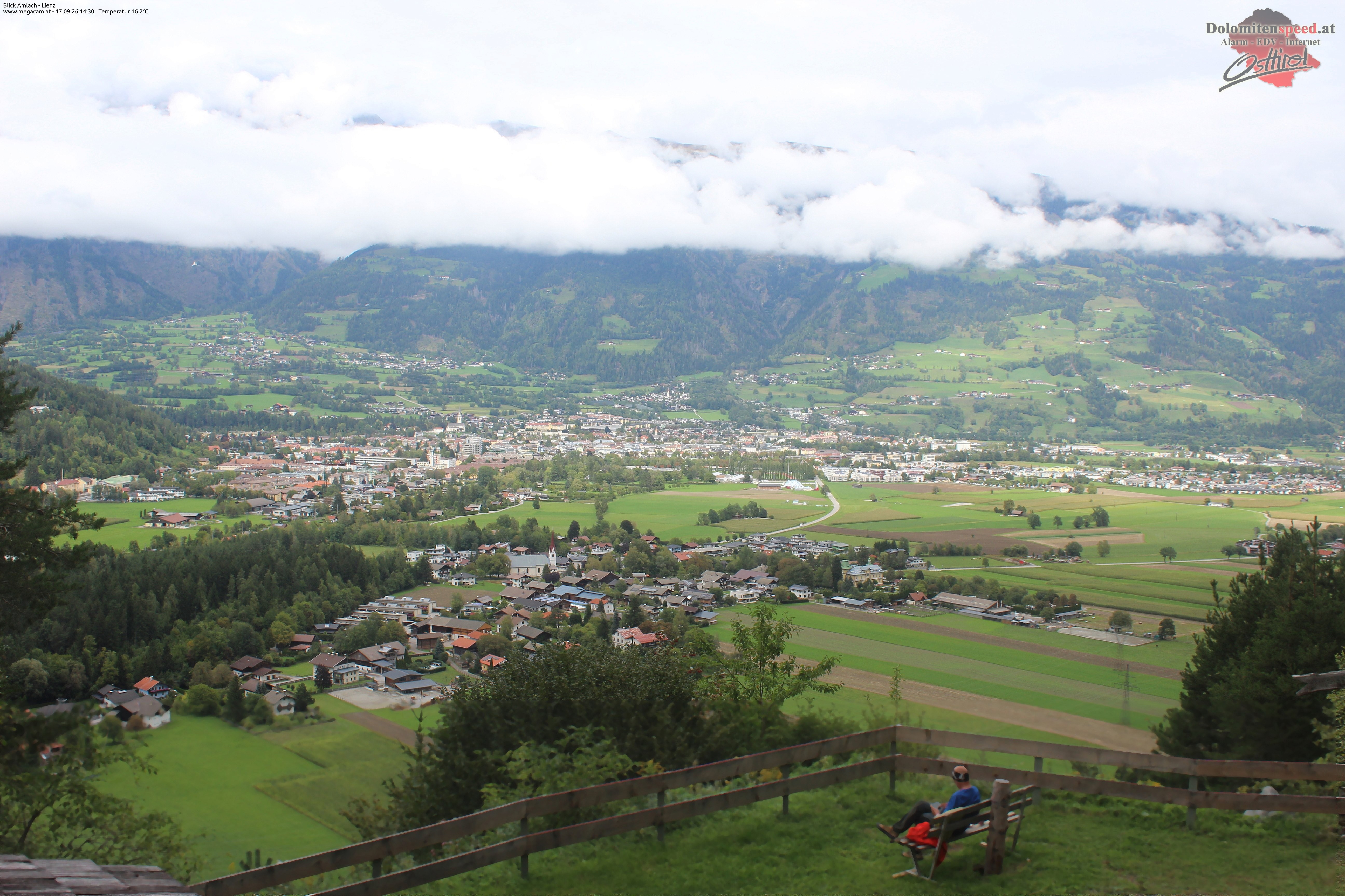 Archiv Foto Webcam Blick Amlach - Lienz - Osttirol