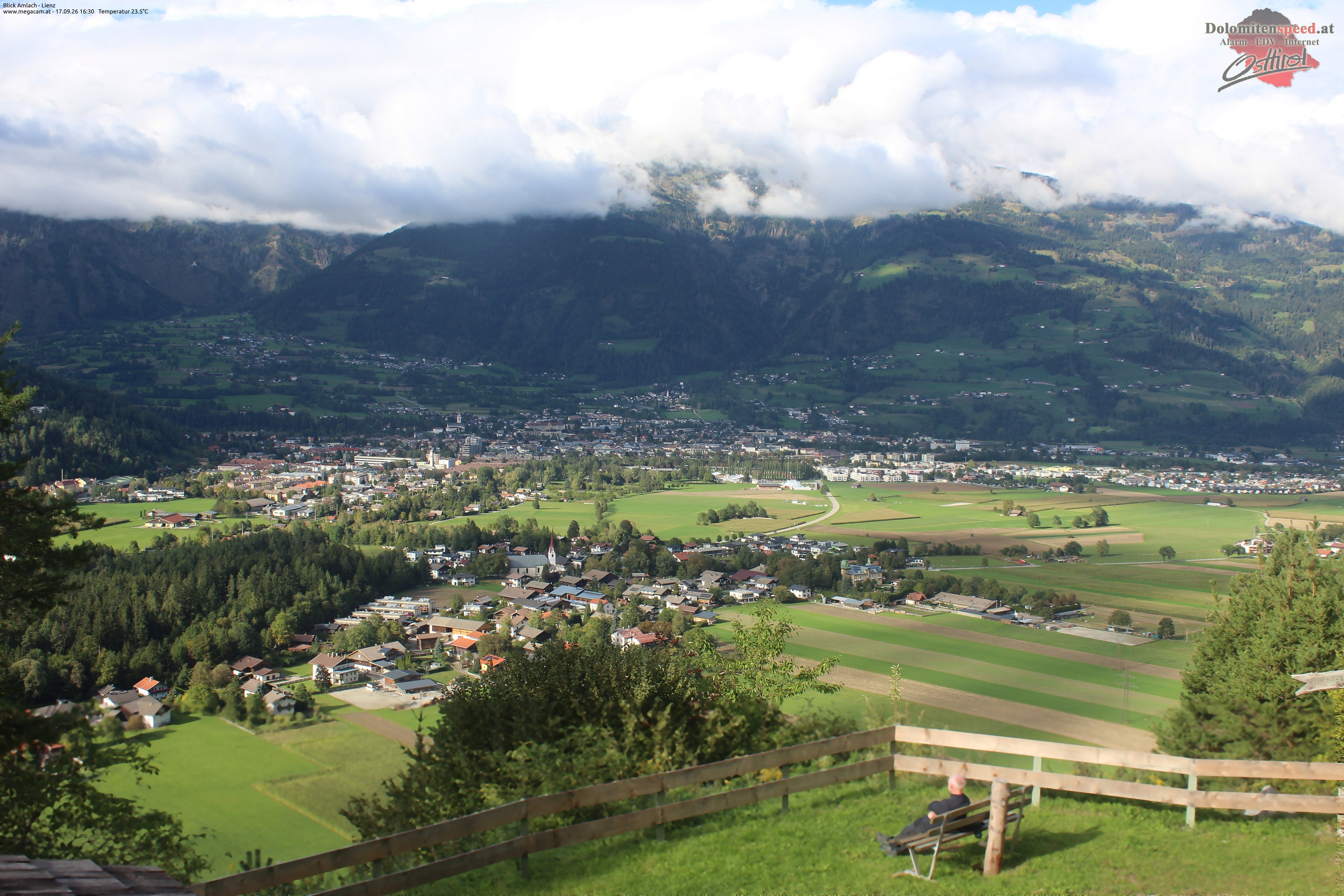 Archiv Foto Webcam Blick Amlach - Lienz - Osttirol