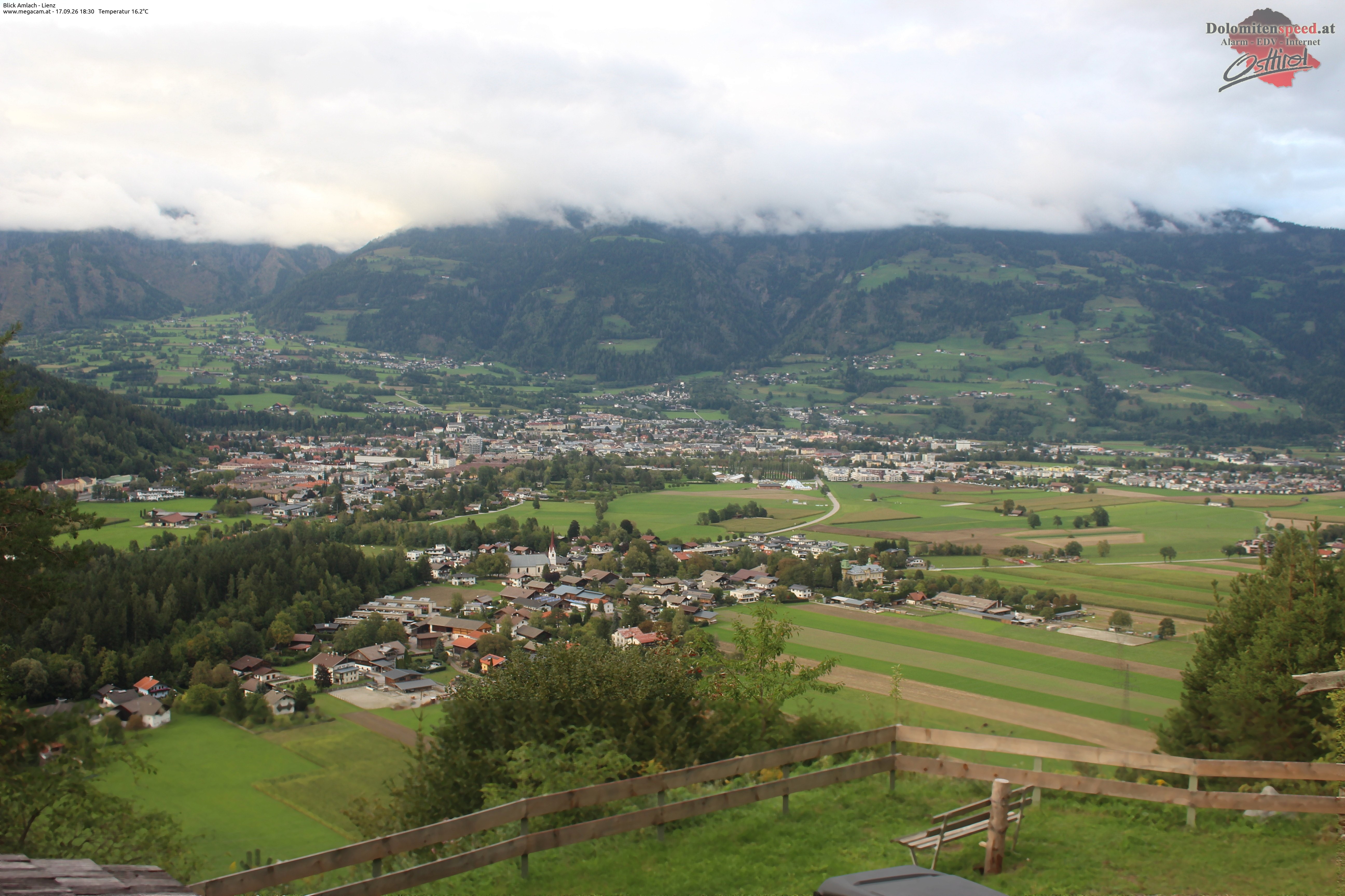 Archiv Foto Webcam Blick Amlach - Lienz - Osttirol