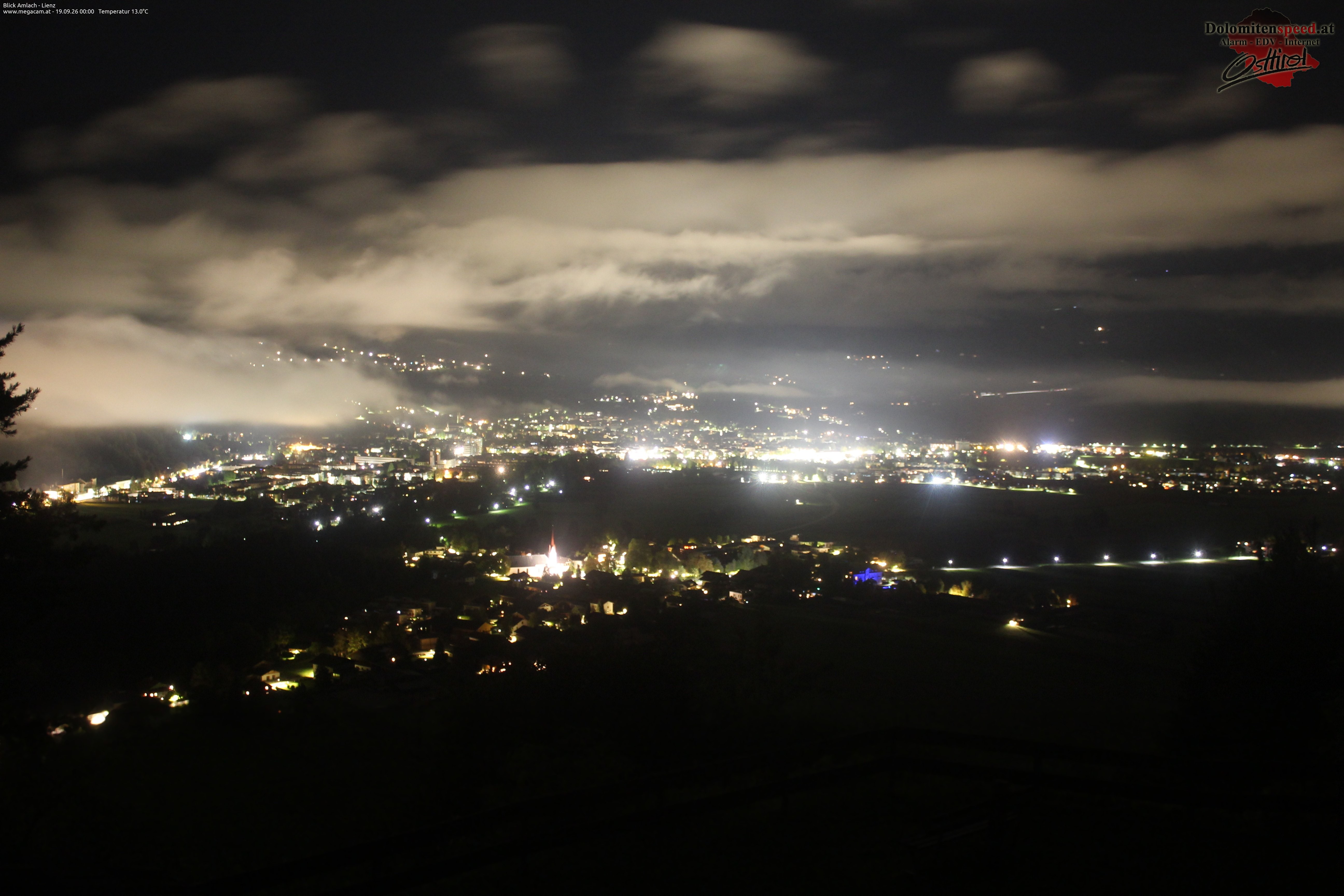 Archiv Foto Webcam Blick Amlach - Lienz - Osttirol