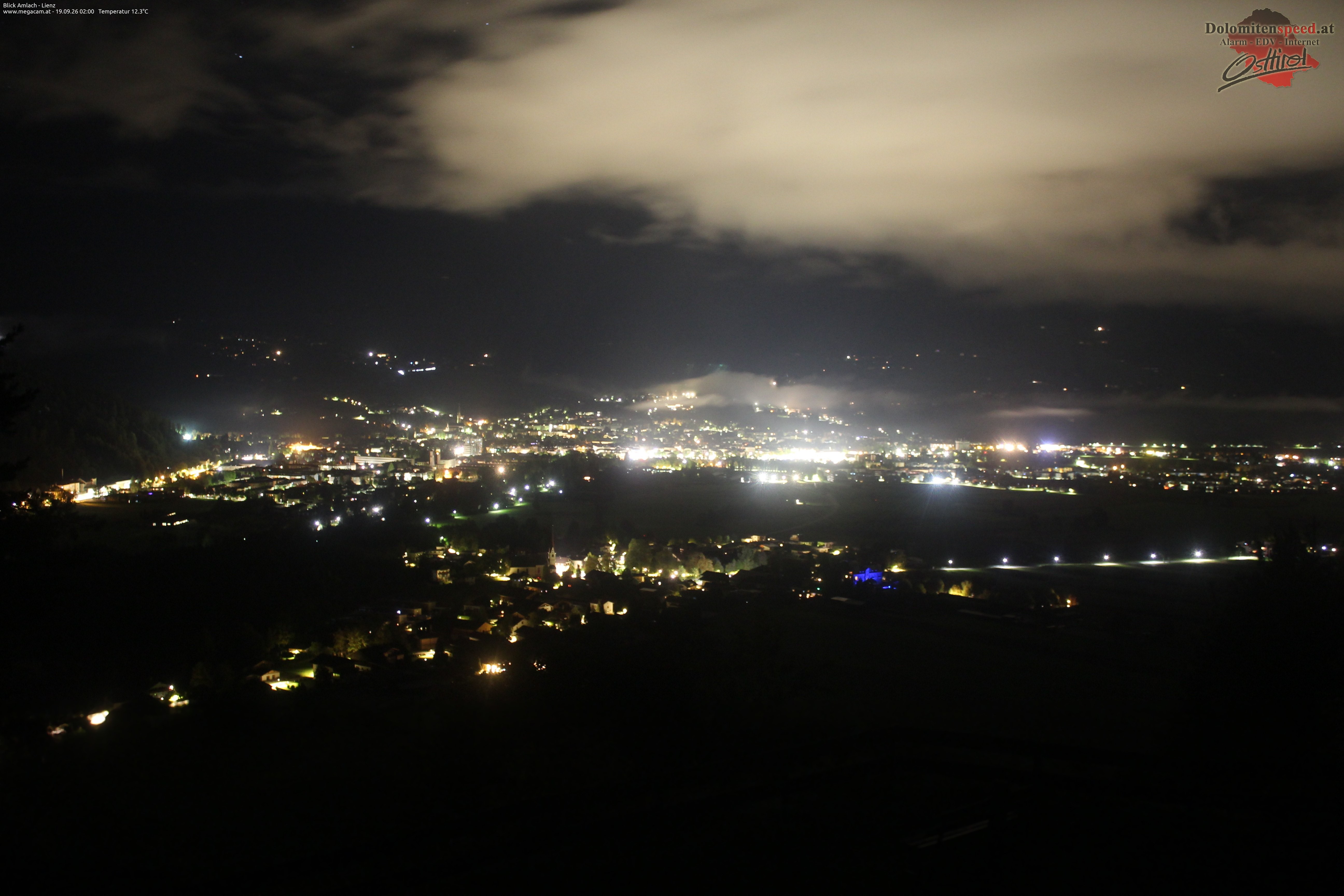 Archiv Foto Webcam Blick Amlach - Lienz - Osttirol