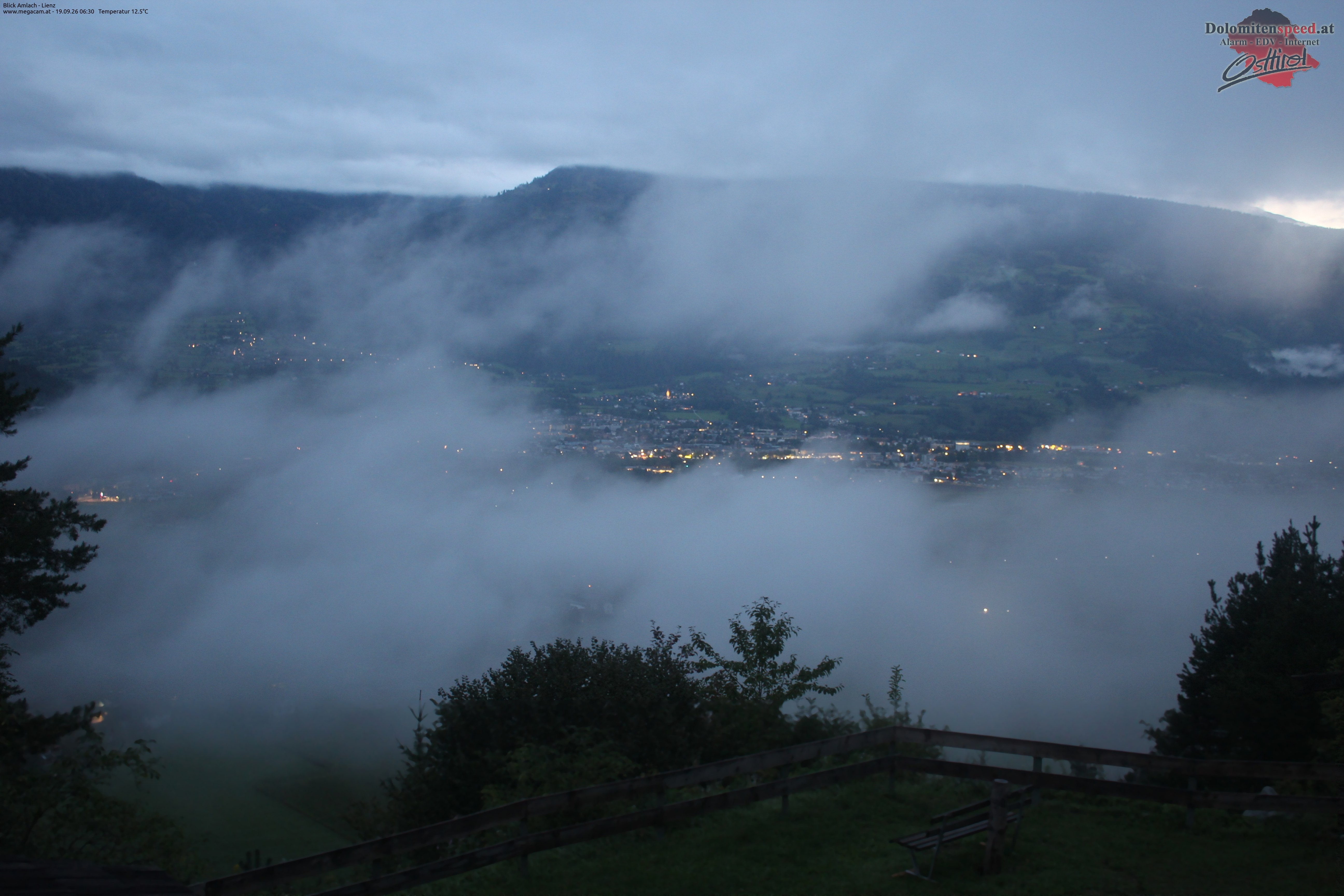 Archiv Foto Webcam Blick Amlach - Lienz - Osttirol