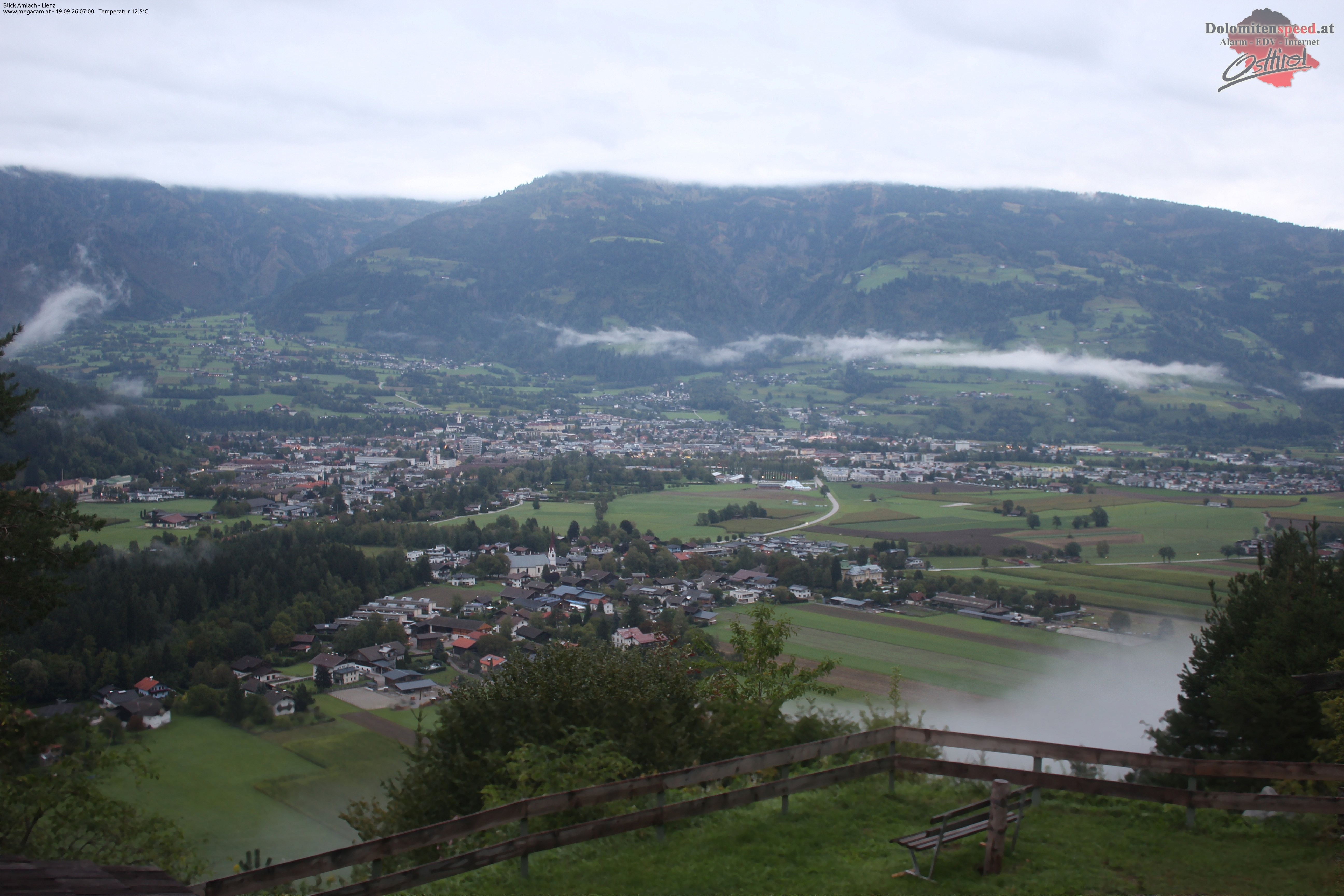 Archiv Foto Webcam Blick Amlach - Lienz - Osttirol