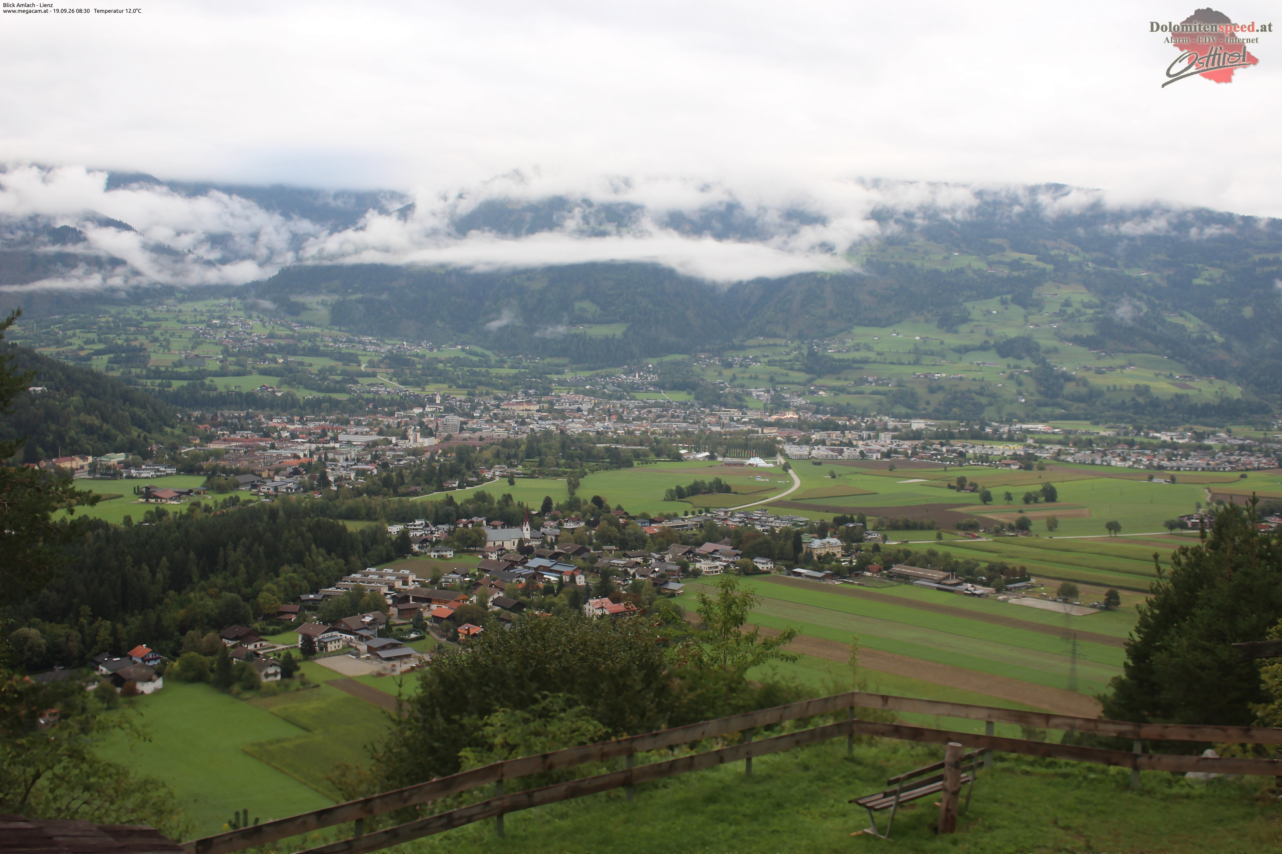 Archiv Foto Webcam Blick Amlach - Lienz - Osttirol