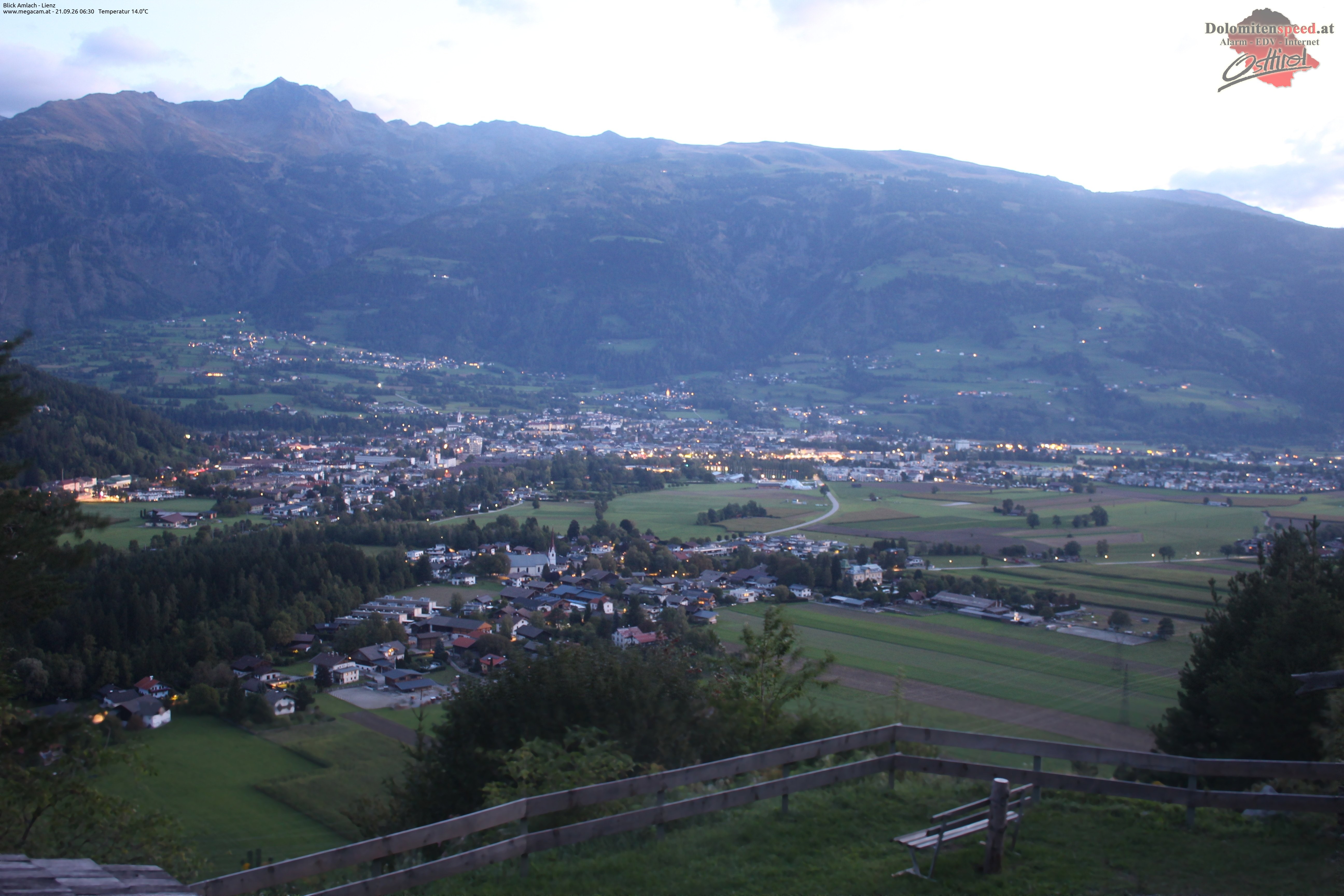 Archiv Foto Webcam Blick Amlach - Lienz - Osttirol