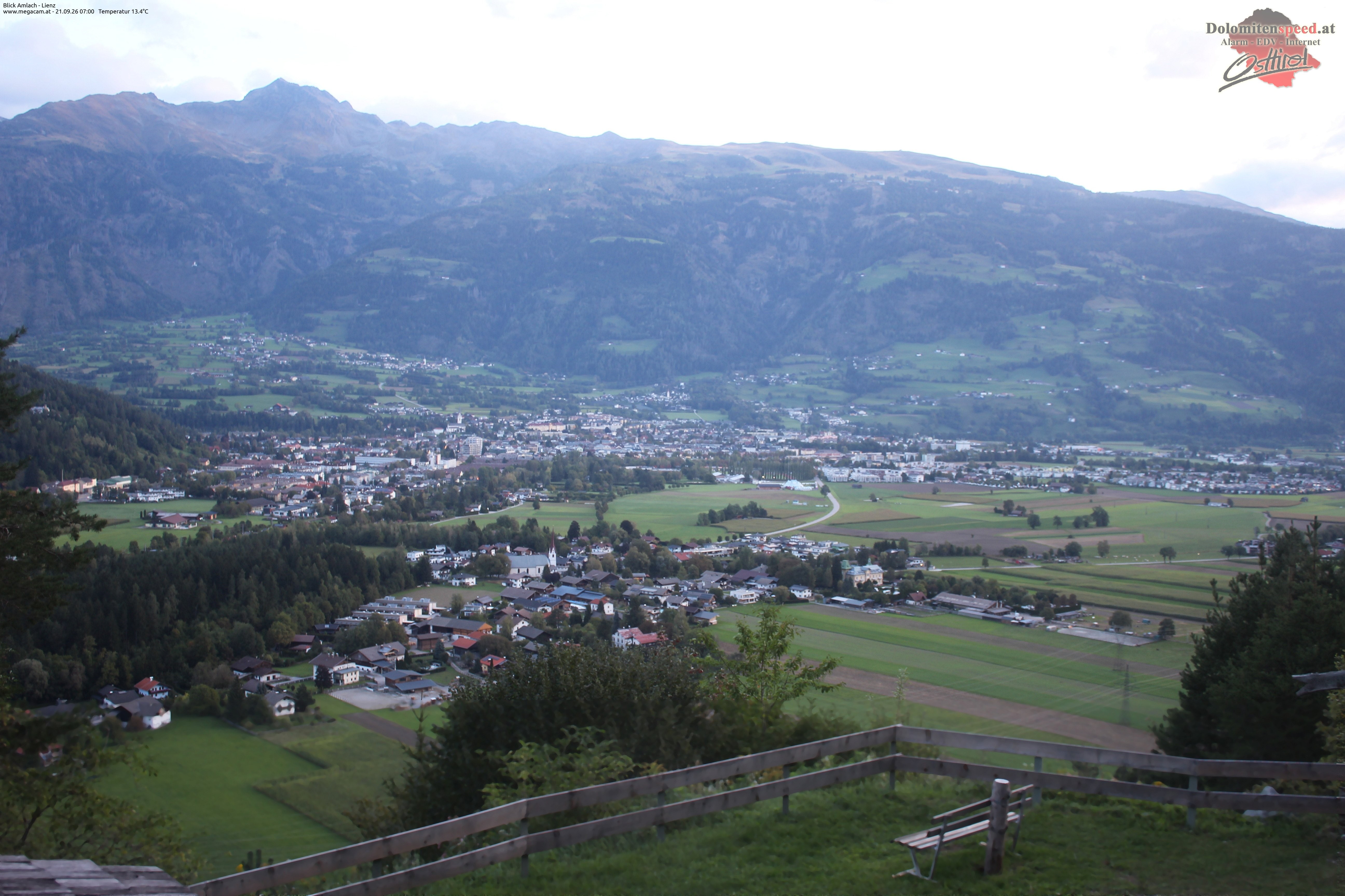 Archiv Foto Webcam Blick Amlach - Lienz - Osttirol