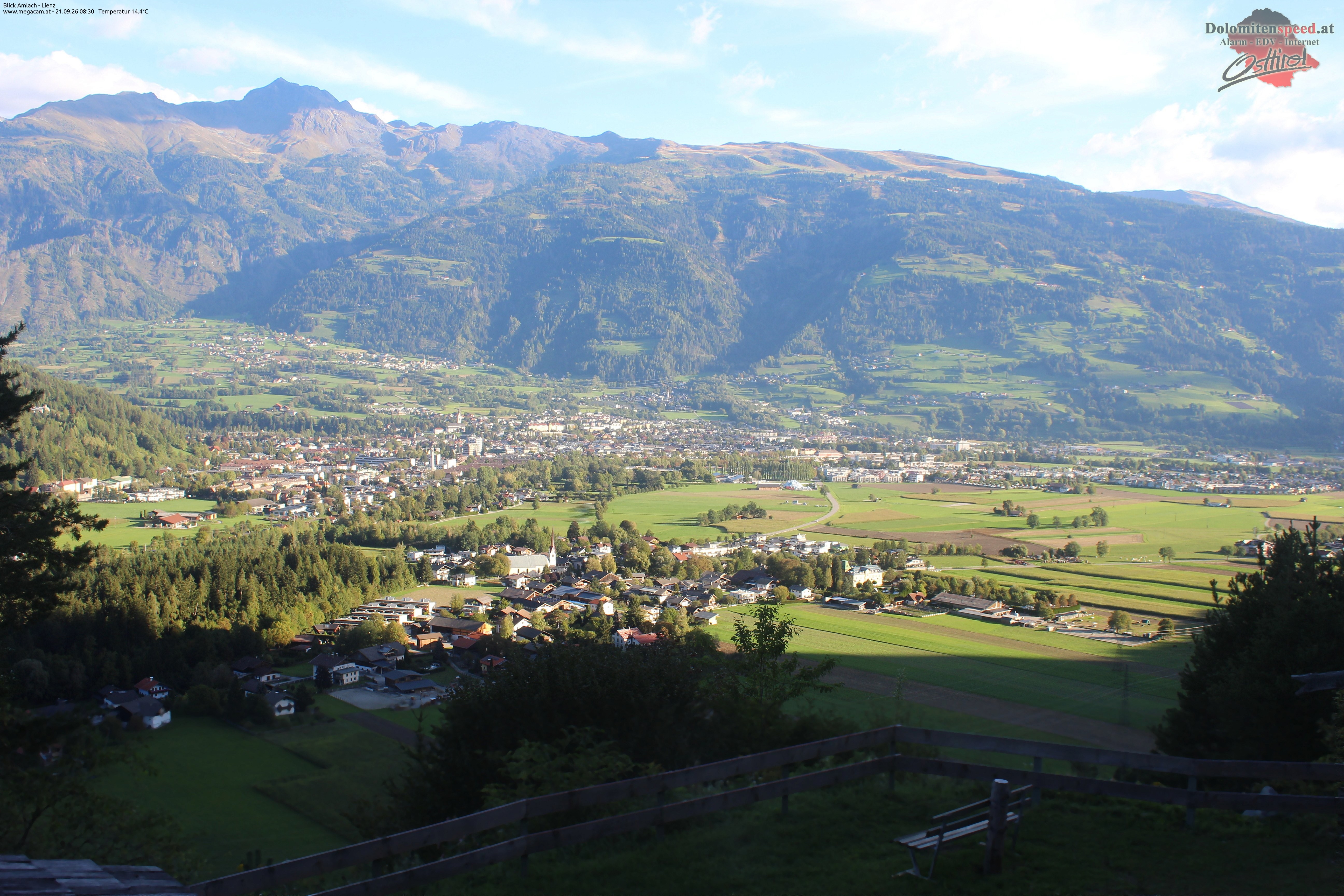 Archiv Foto Webcam Blick Amlach - Lienz - Osttirol