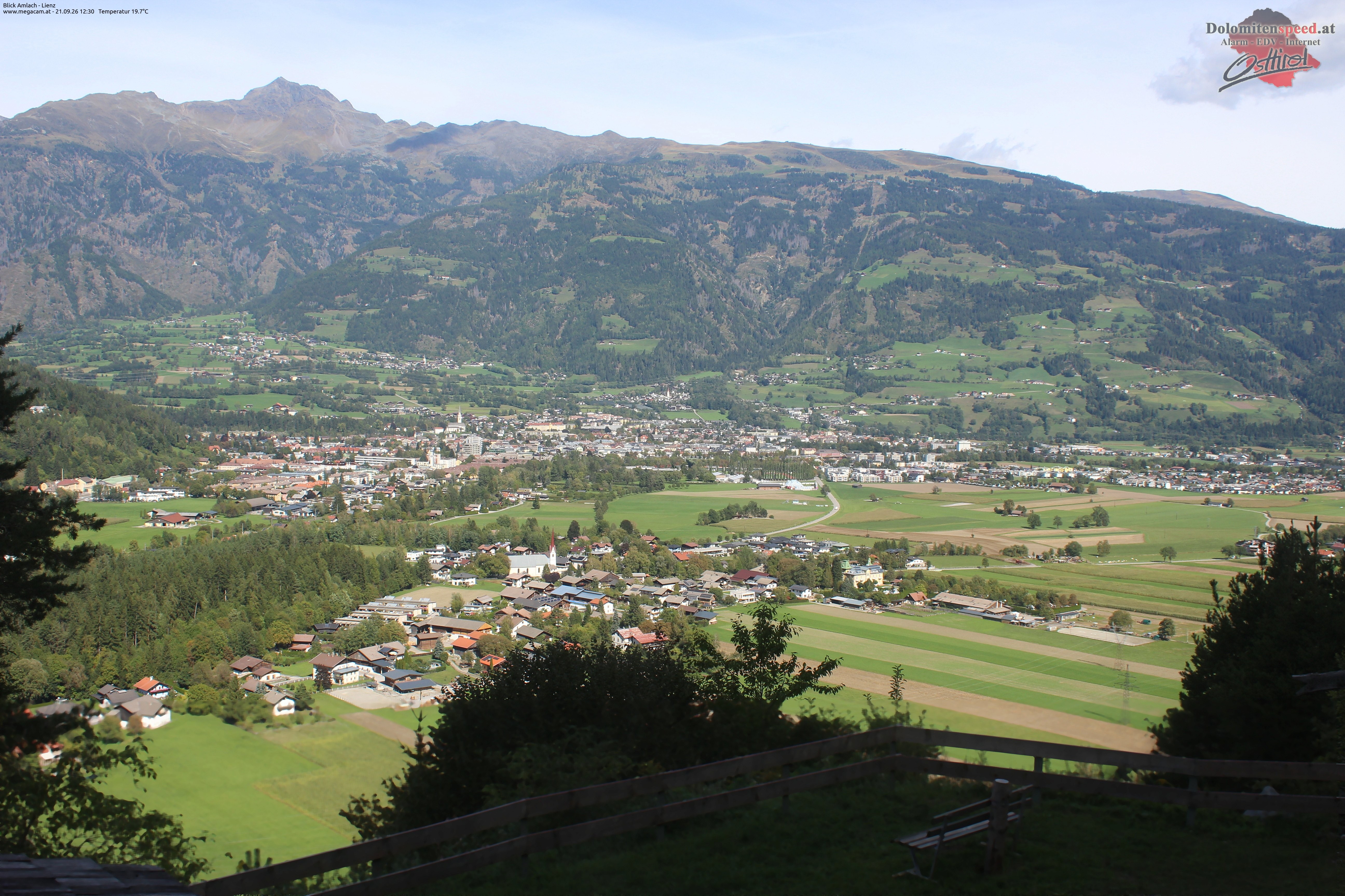 Archiv Foto Webcam Blick Amlach - Lienz - Osttirol