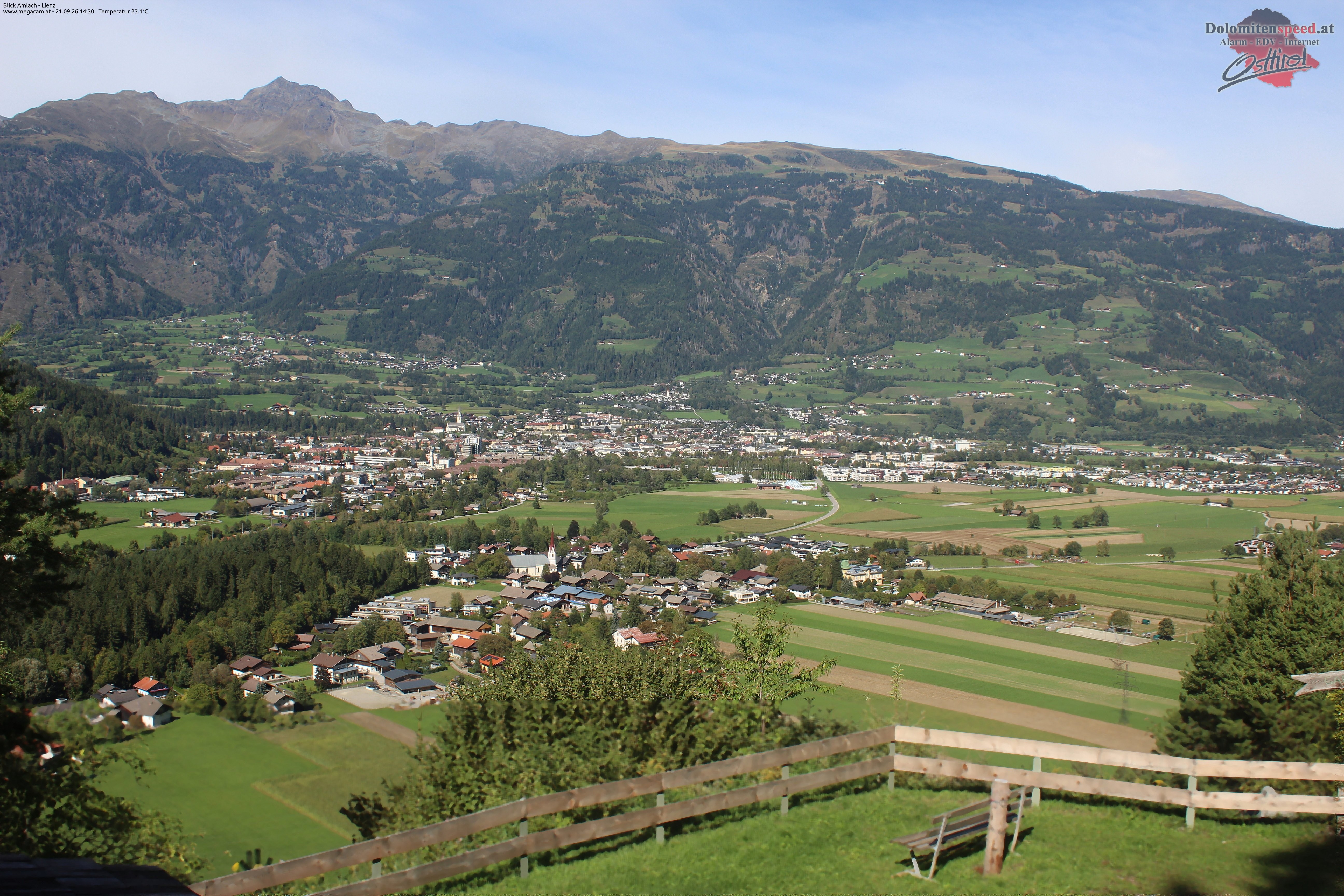 Archiv Foto Webcam Blick Amlach - Lienz - Osttirol
