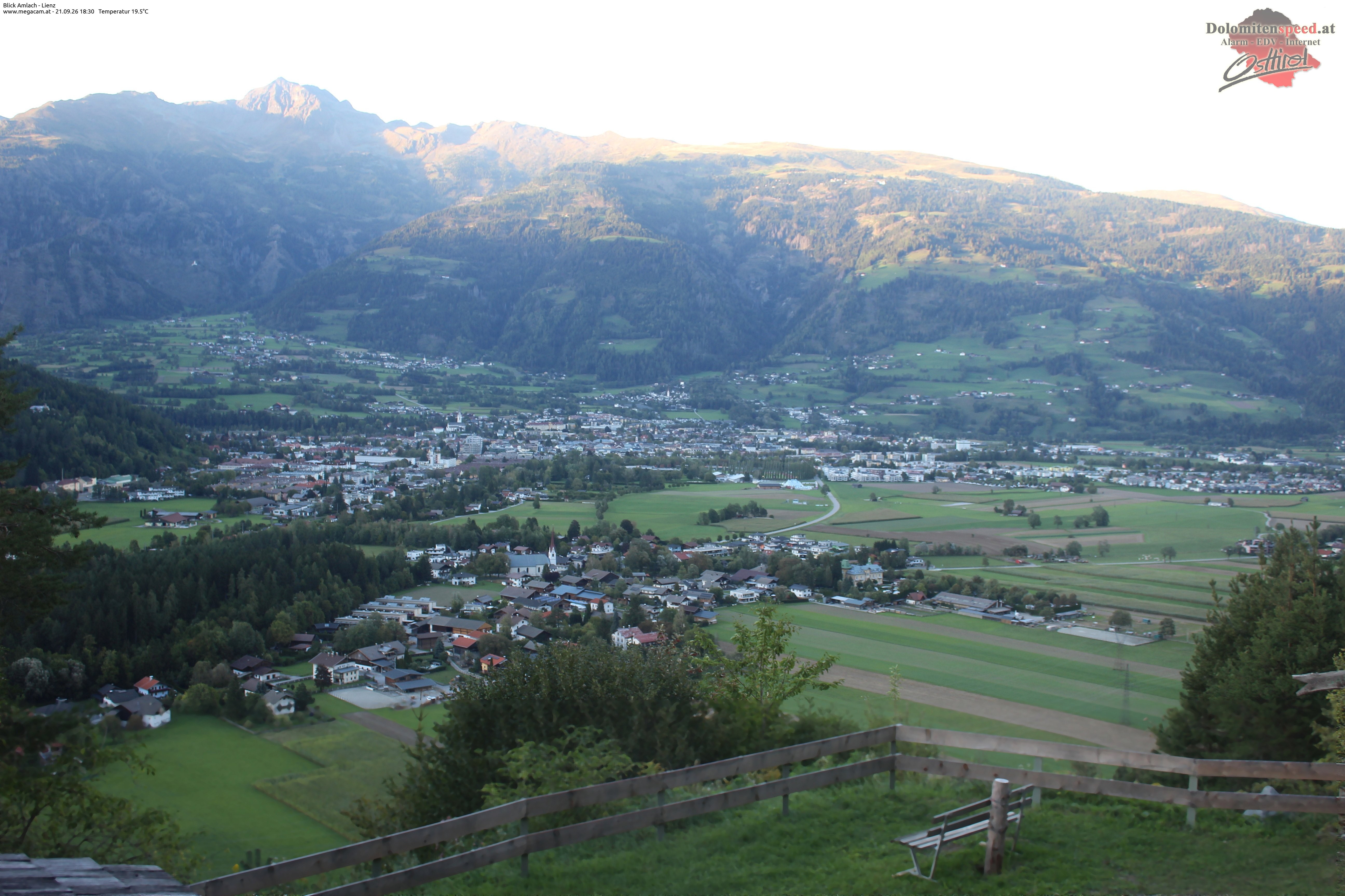Archiv Foto Webcam Blick Amlach - Lienz - Osttirol