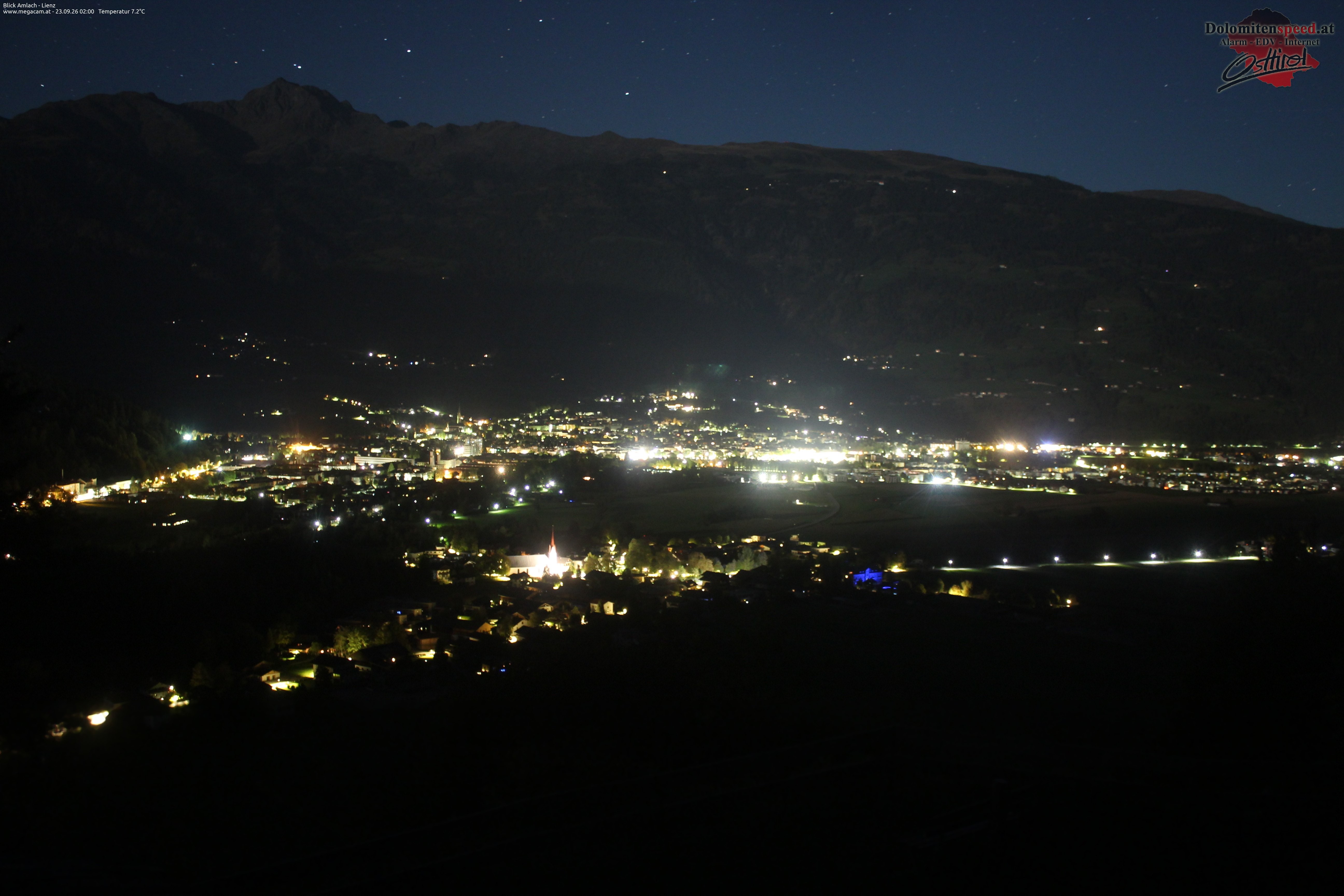 Archiv Foto Webcam Blick Amlach - Lienz - Osttirol