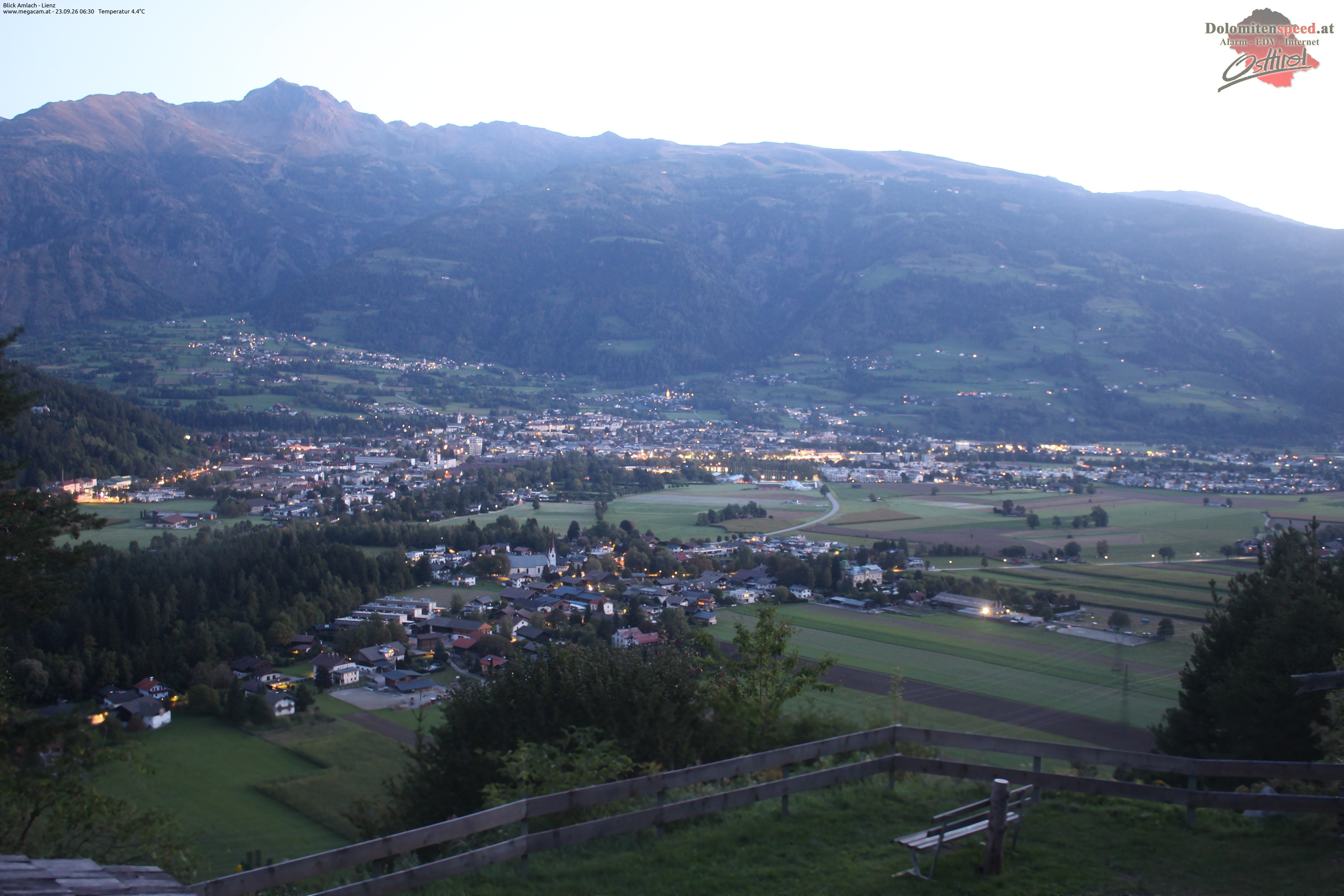 Archiv Foto Webcam Blick Amlach - Lienz - Osttirol