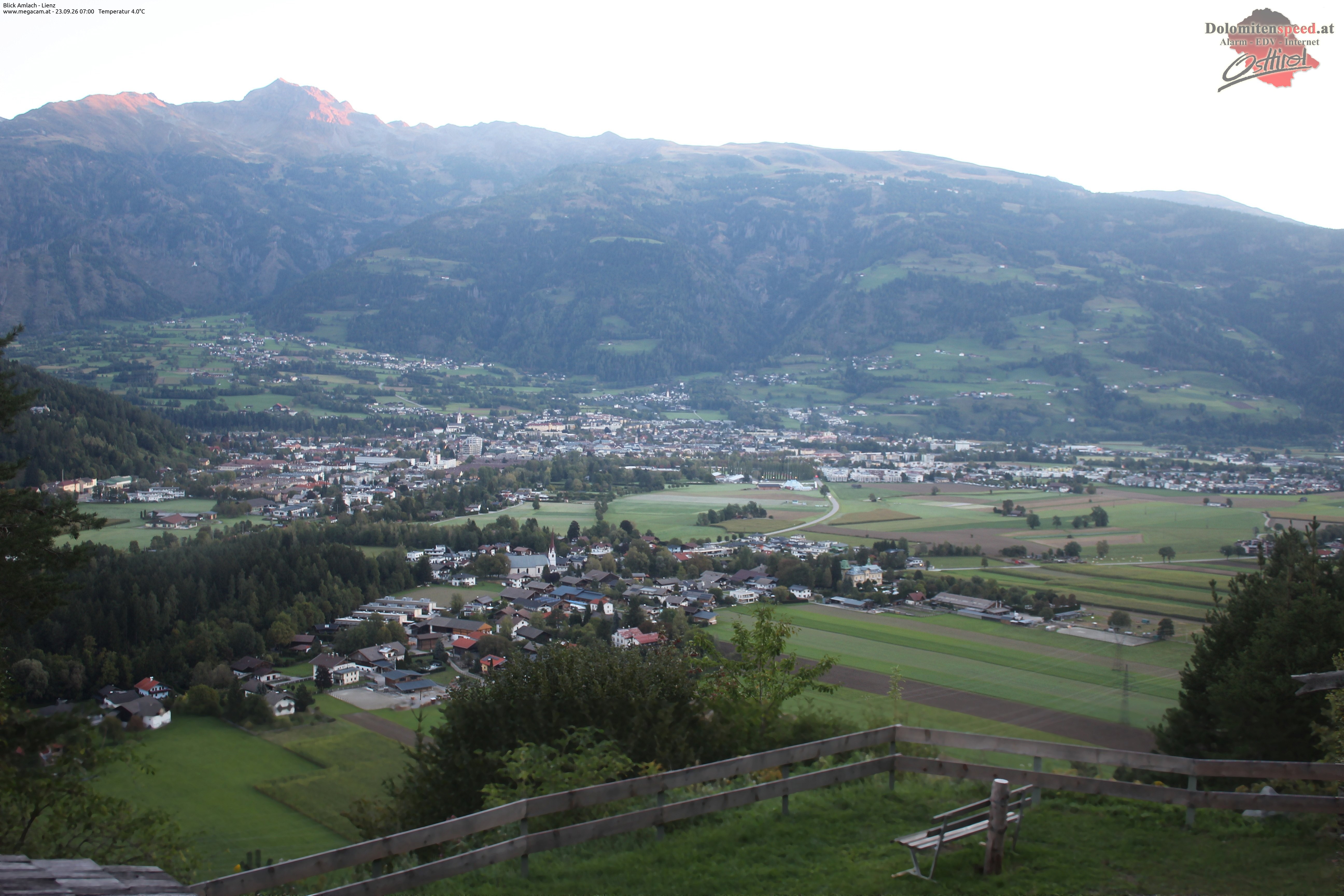 Archiv Foto Webcam Blick Amlach - Lienz - Osttirol