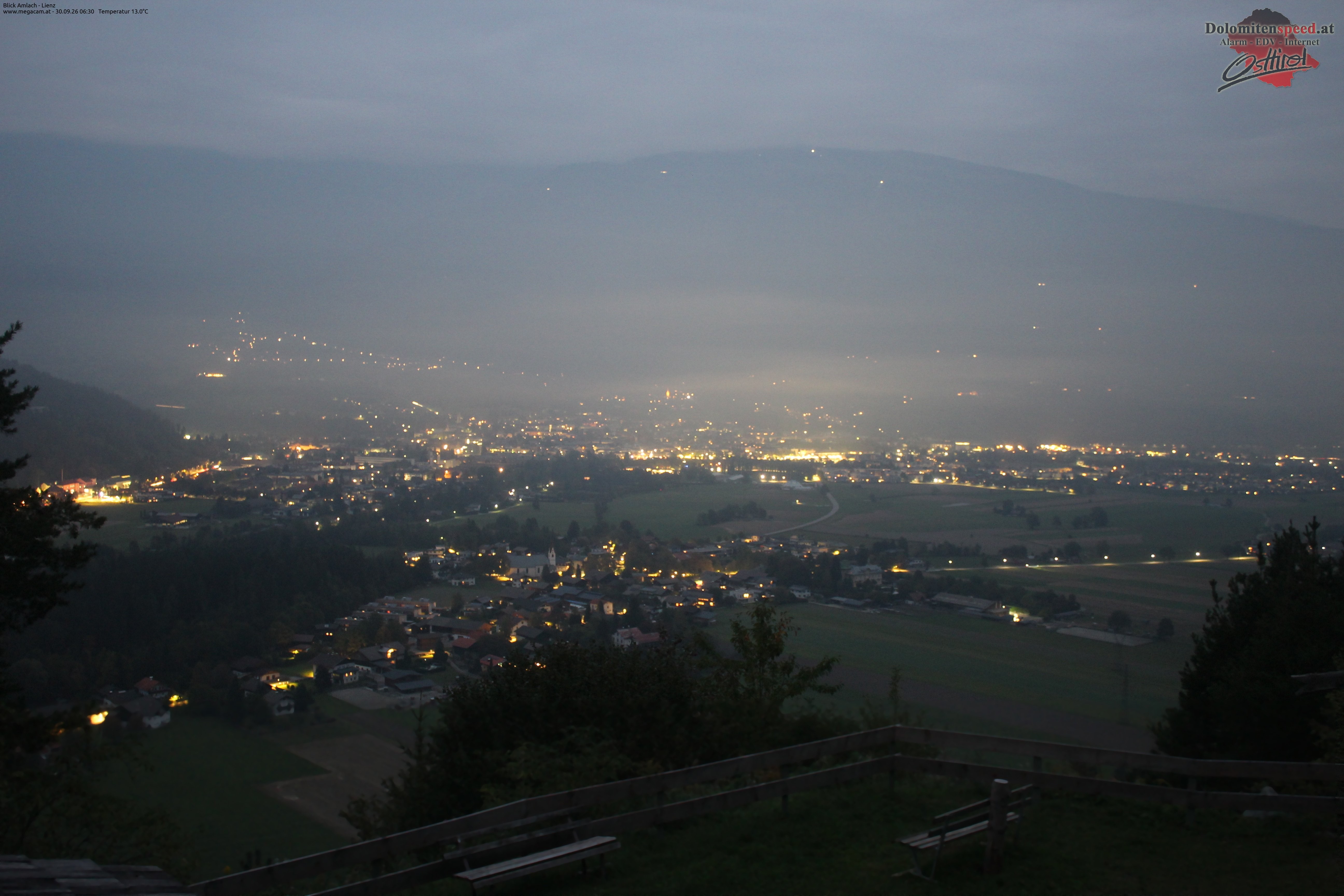 Archiv Foto Webcam Blick Amlach - Lienz - Osttirol