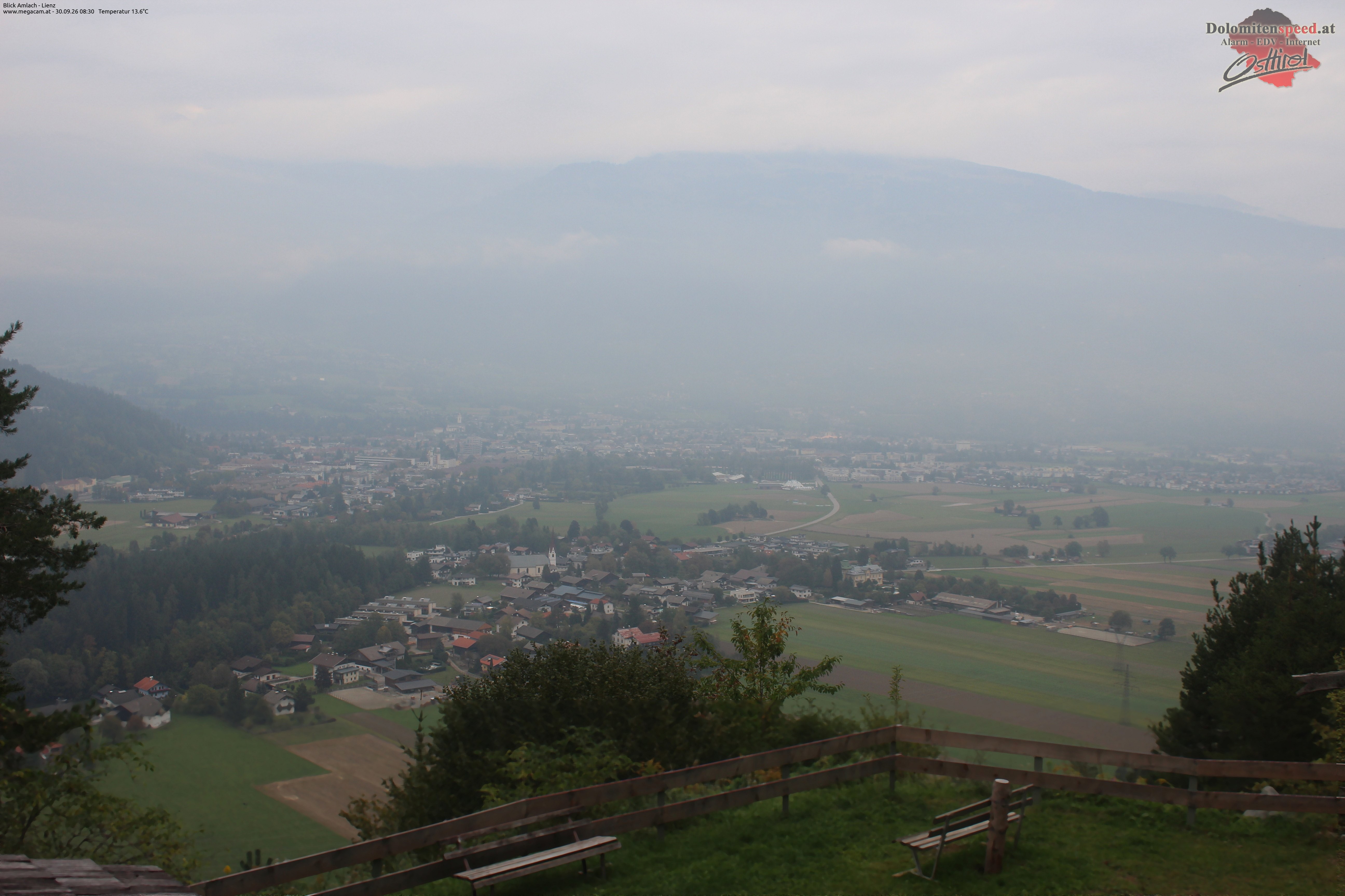 Archiv Foto Webcam Blick Amlach - Lienz - Osttirol