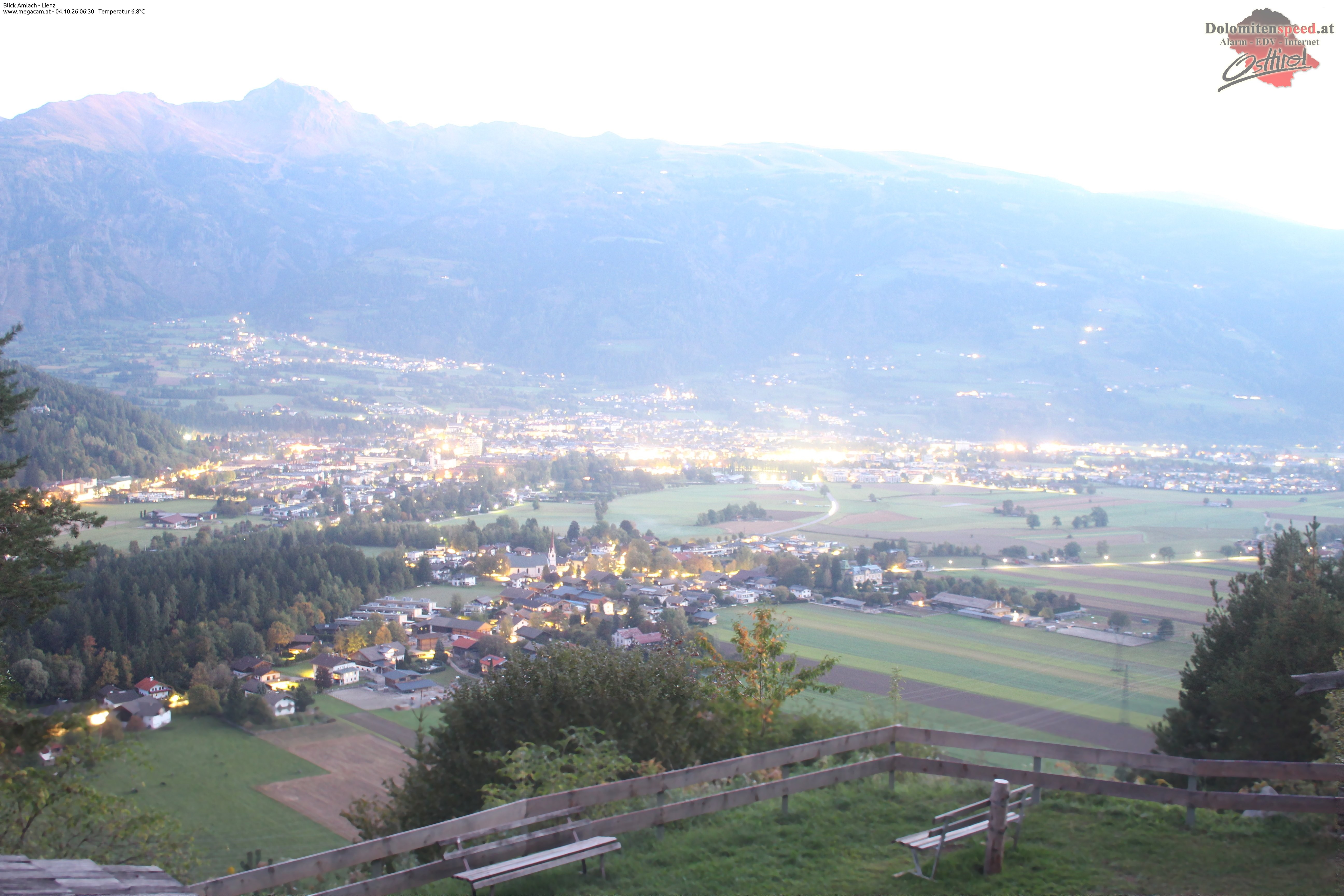 Archiv Foto Webcam Blick Amlach - Lienz - Osttirol