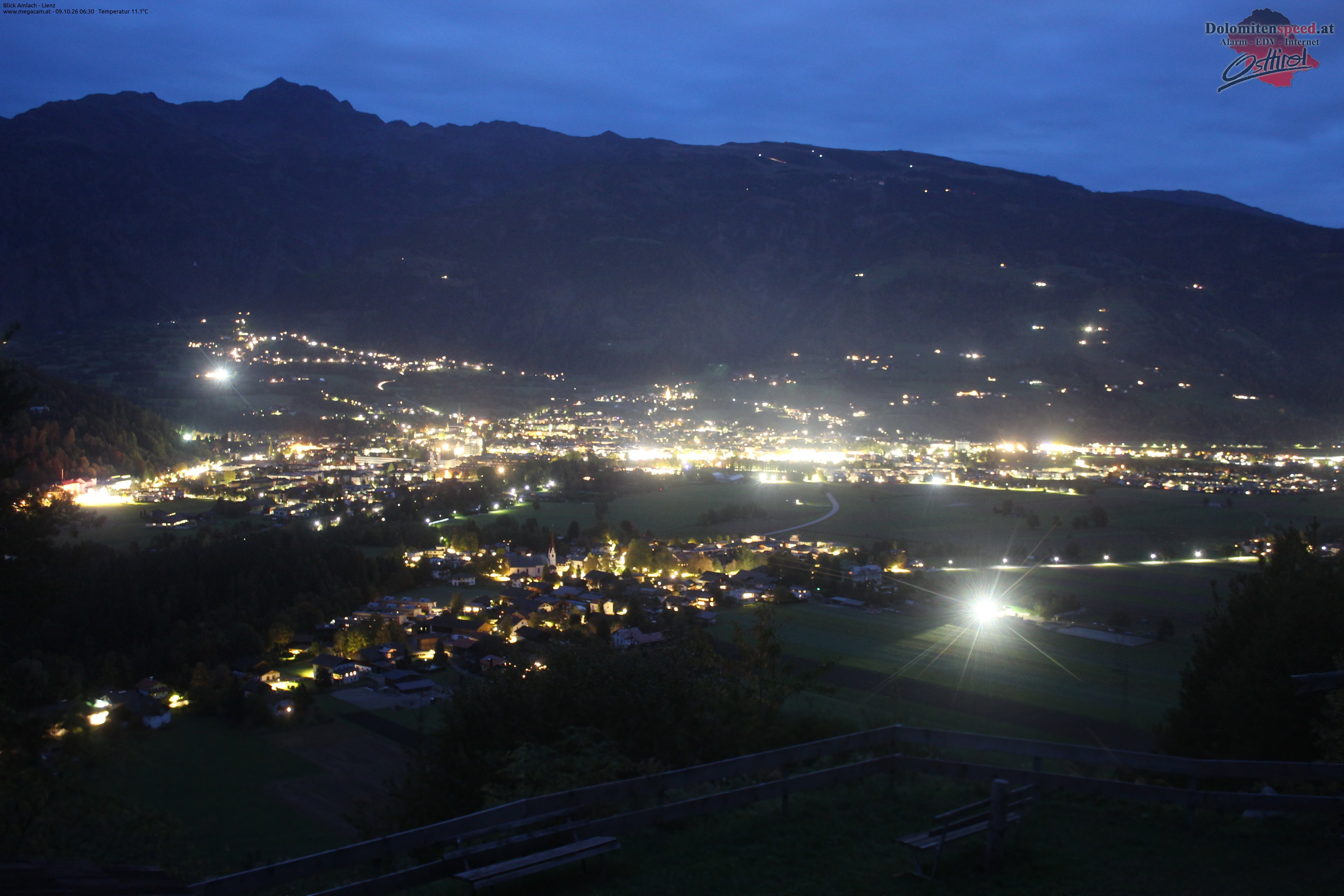 Archiv Foto Webcam Blick Amlach - Lienz - Osttirol