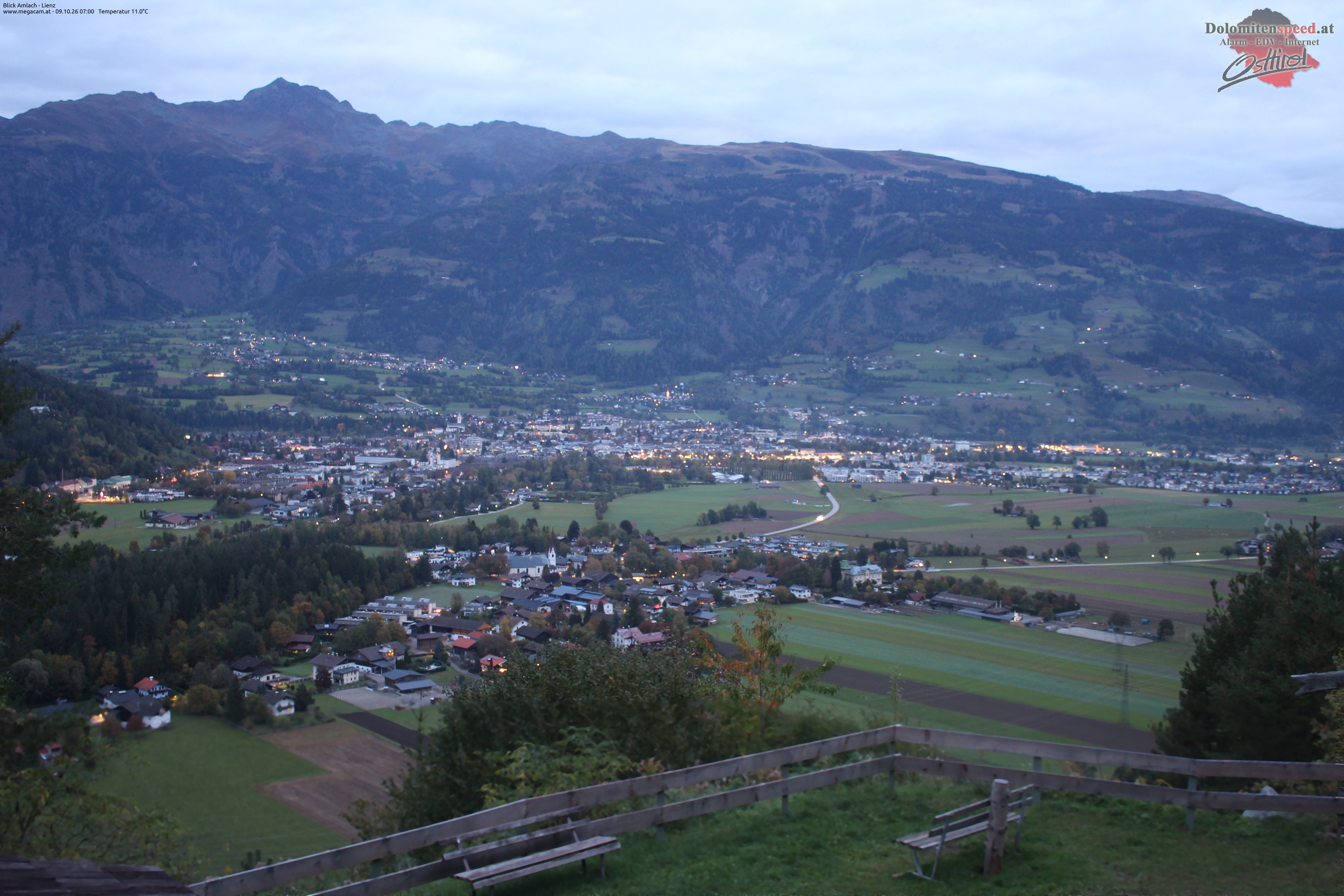Archiv Foto Webcam Blick Amlach - Lienz - Osttirol