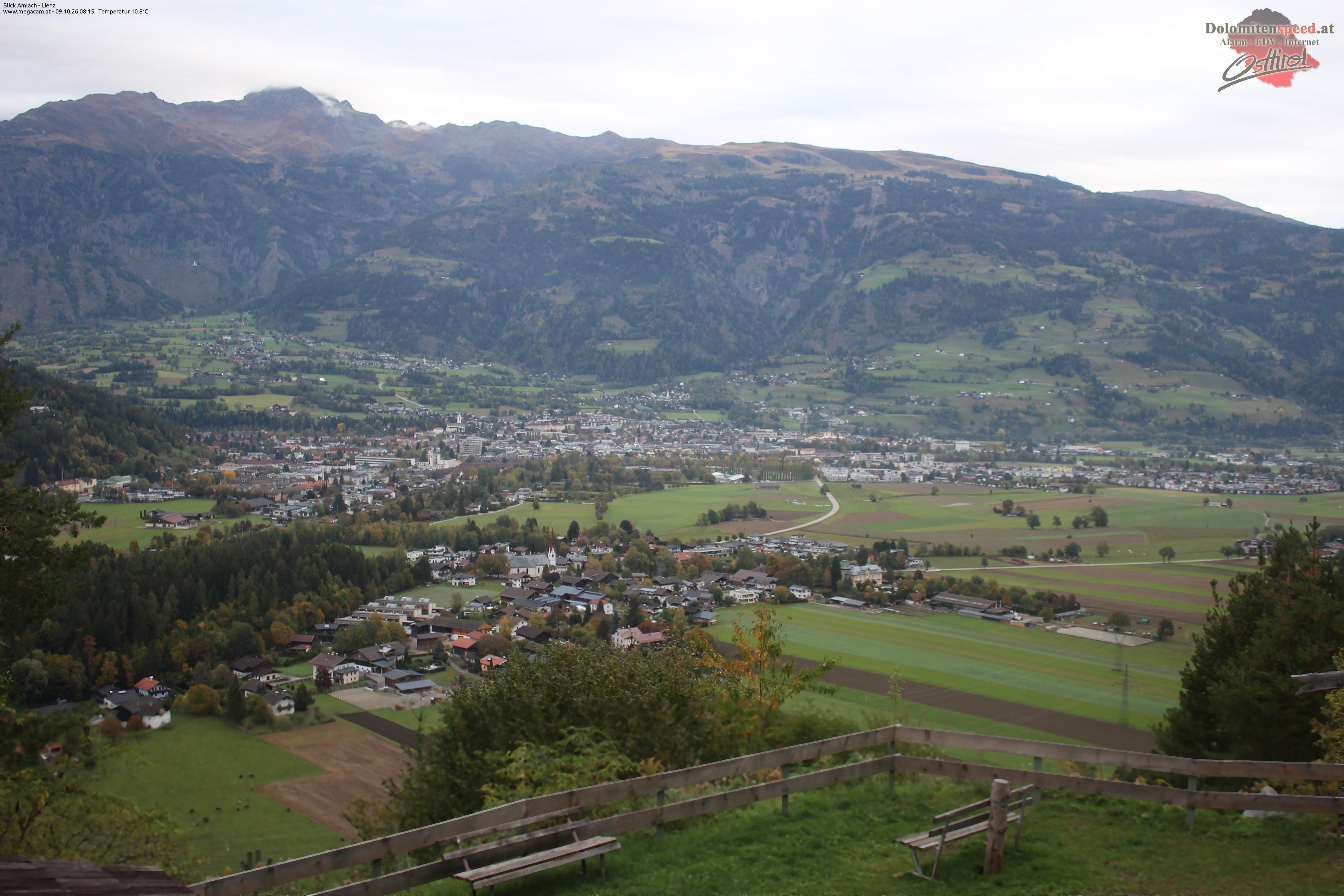Archiv Foto Webcam Blick Amlach - Lienz - Osttirol