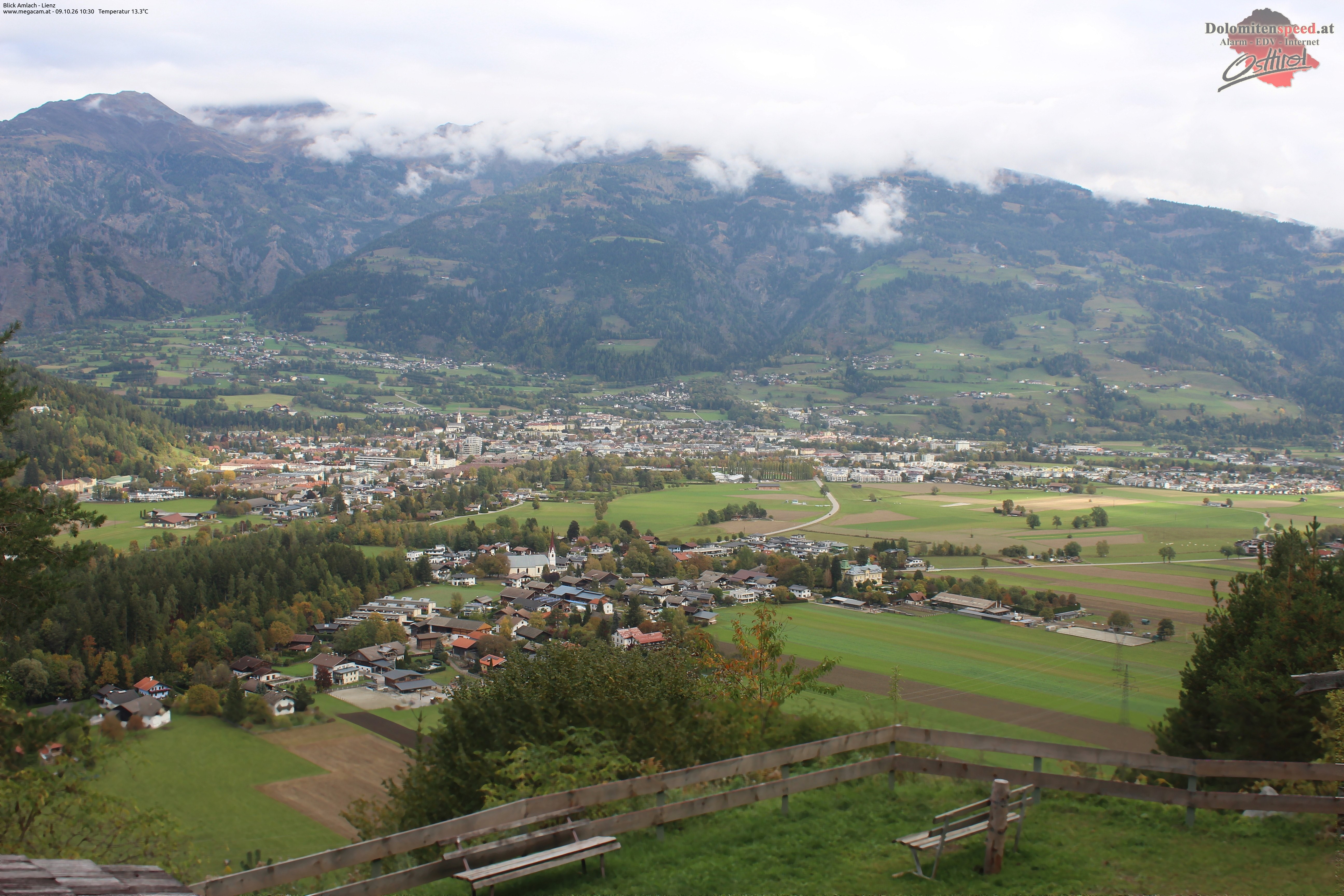 Archiv Foto Webcam Blick Amlach - Lienz - Osttirol
