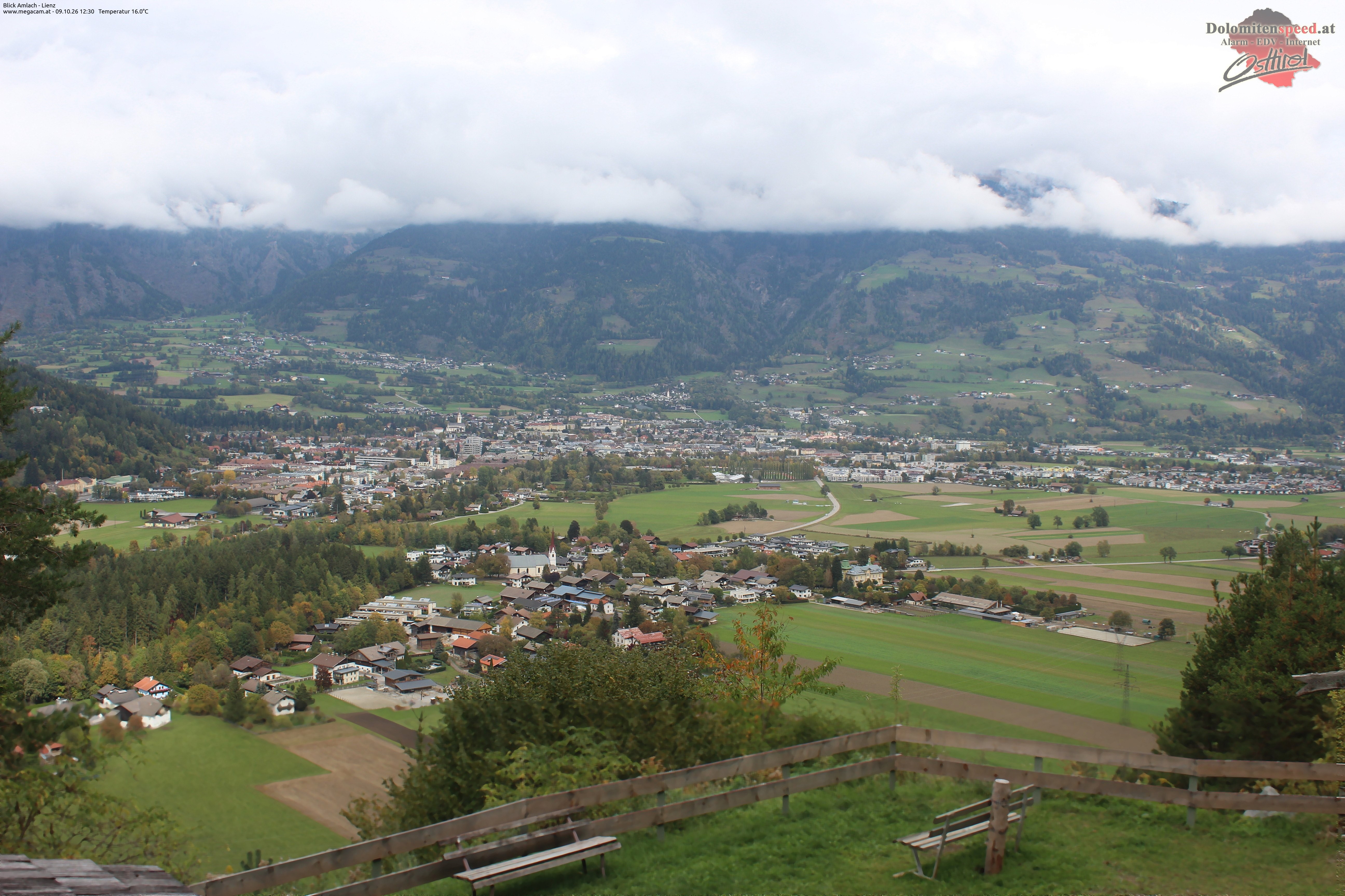 Archiv Foto Webcam Blick Amlach - Lienz - Osttirol