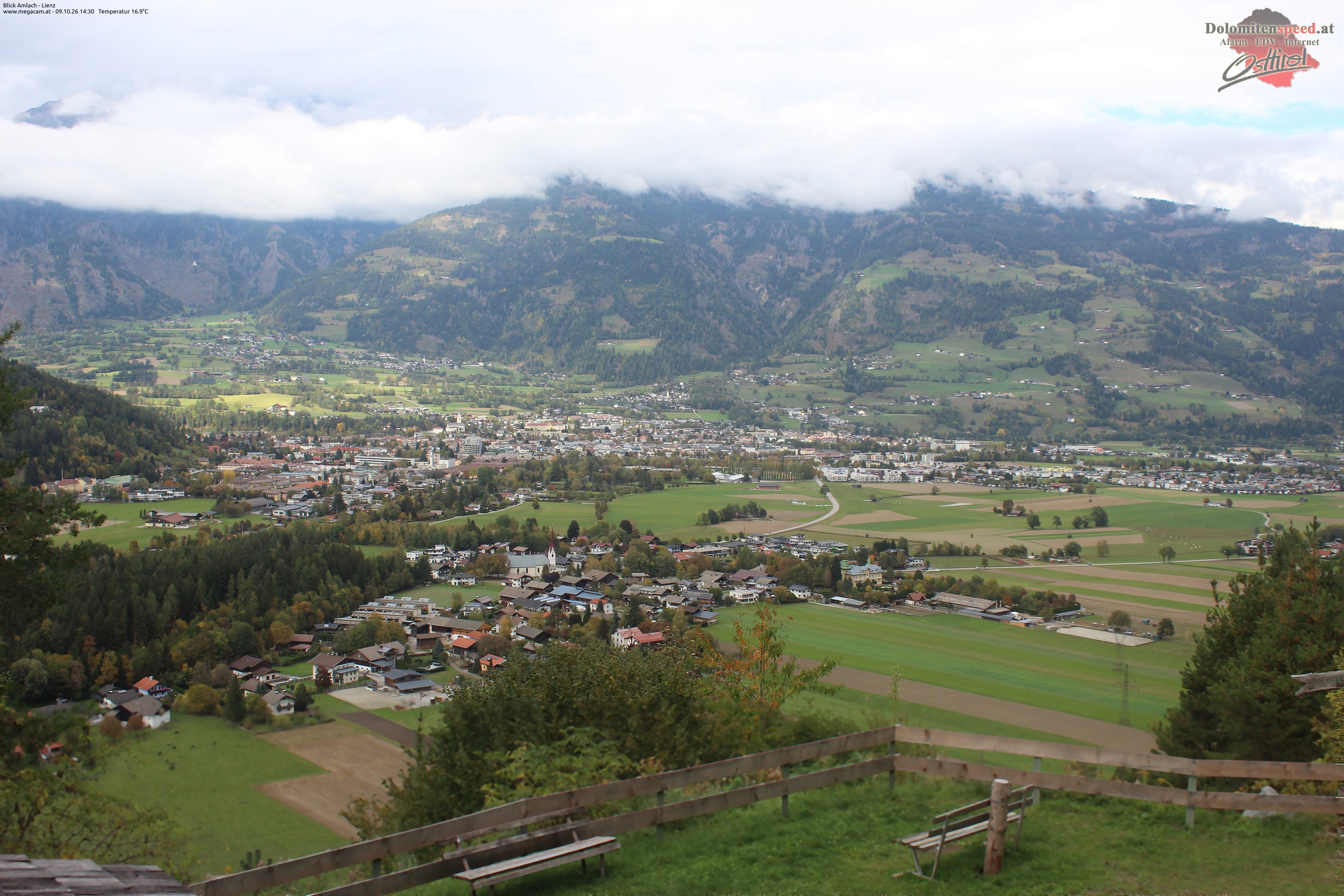 Archiv Foto Webcam Blick Amlach - Lienz - Osttirol