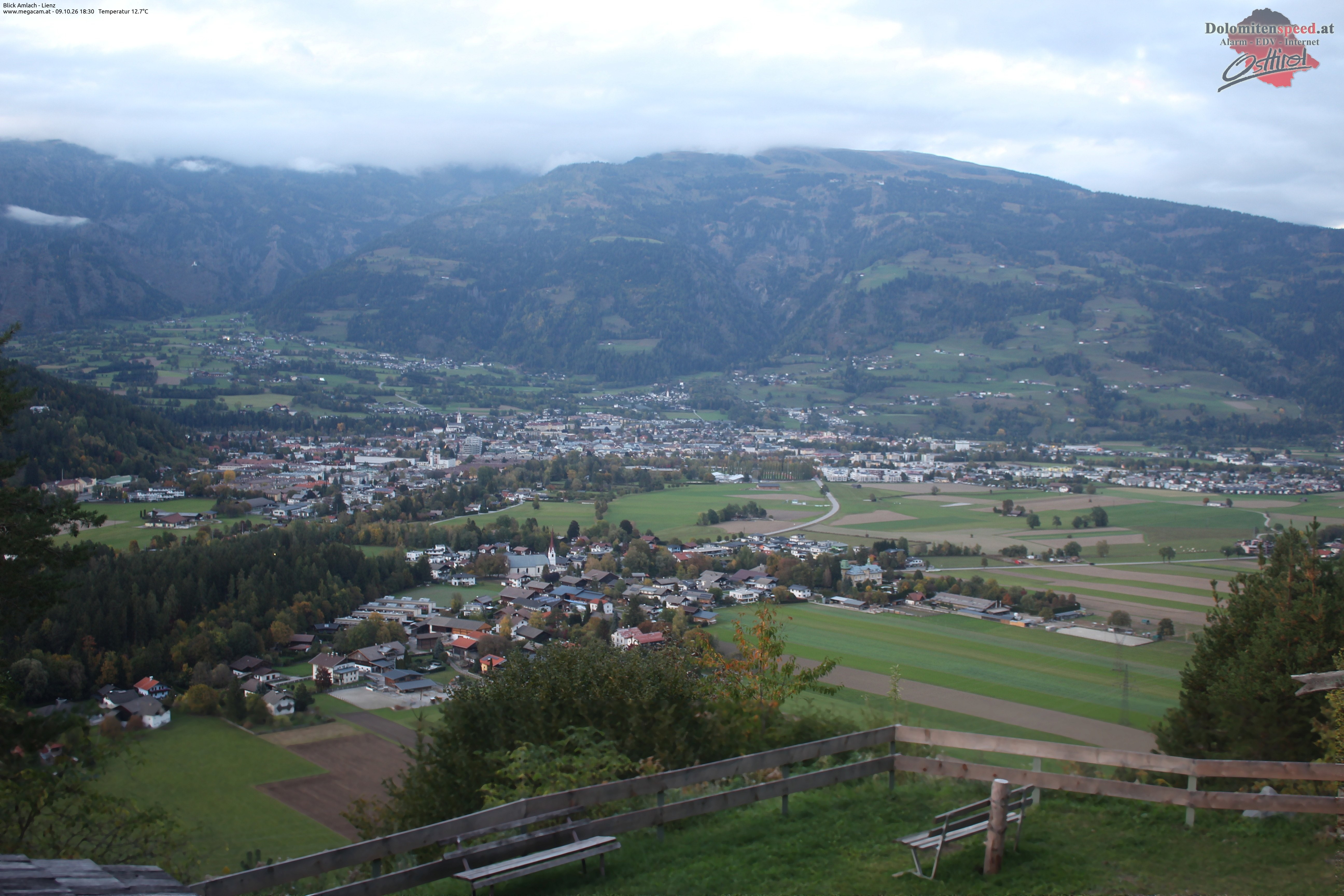 Archiv Foto Webcam Blick Amlach - Lienz - Osttirol