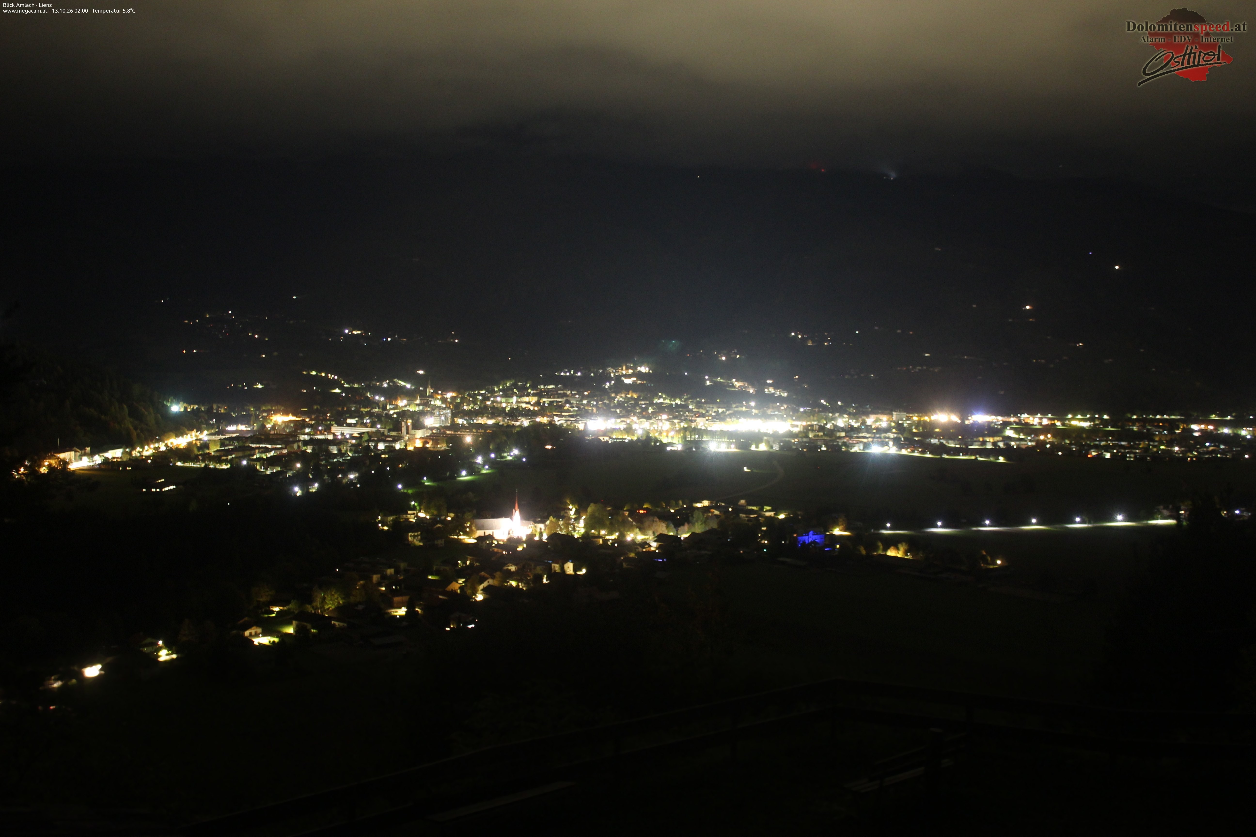 Archiv Foto Webcam Blick Amlach - Lienz - Osttirol
