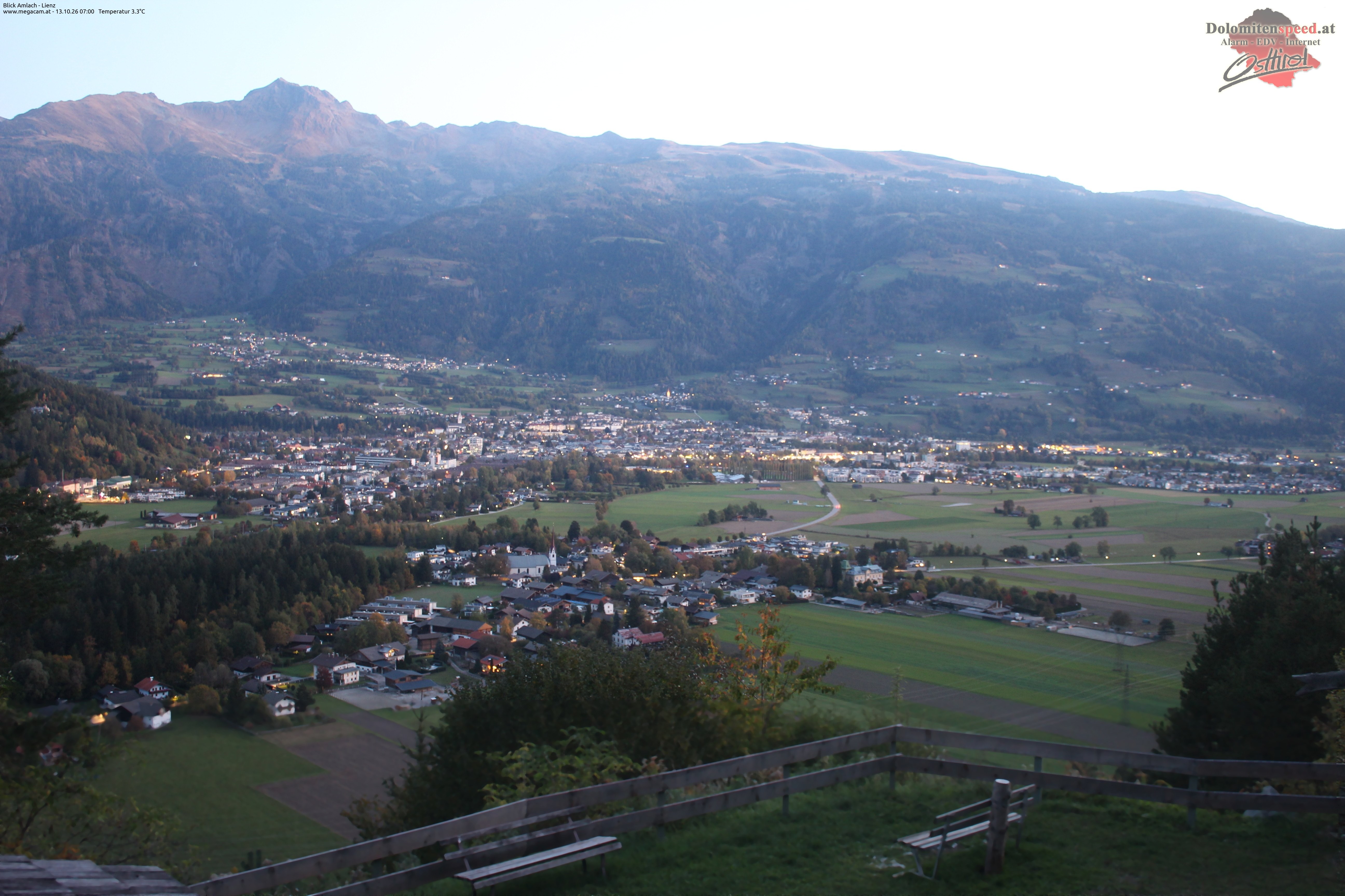 Archiv Foto Webcam Blick Amlach - Lienz - Osttirol