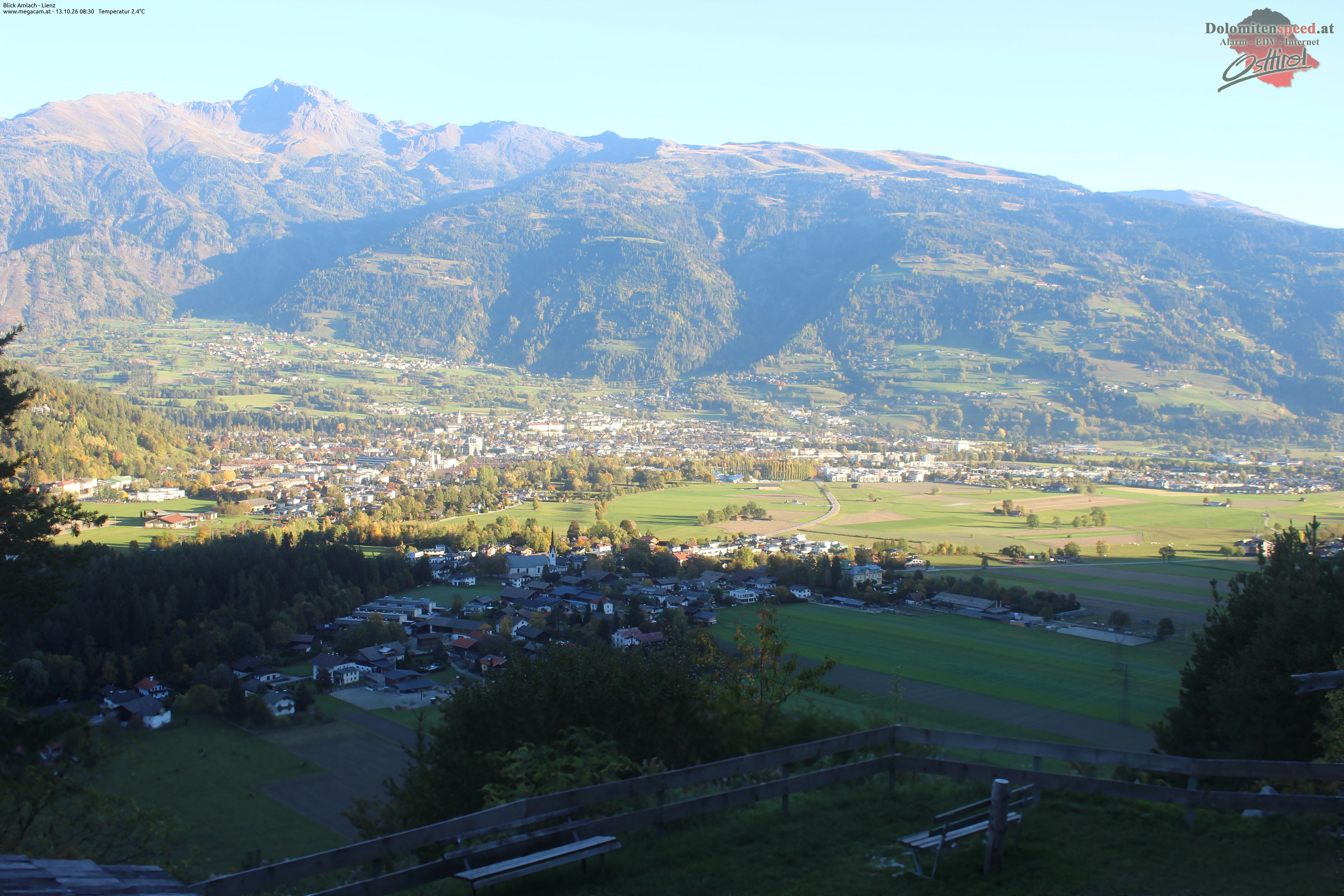 Archiv Foto Webcam Blick Amlach - Lienz - Osttirol