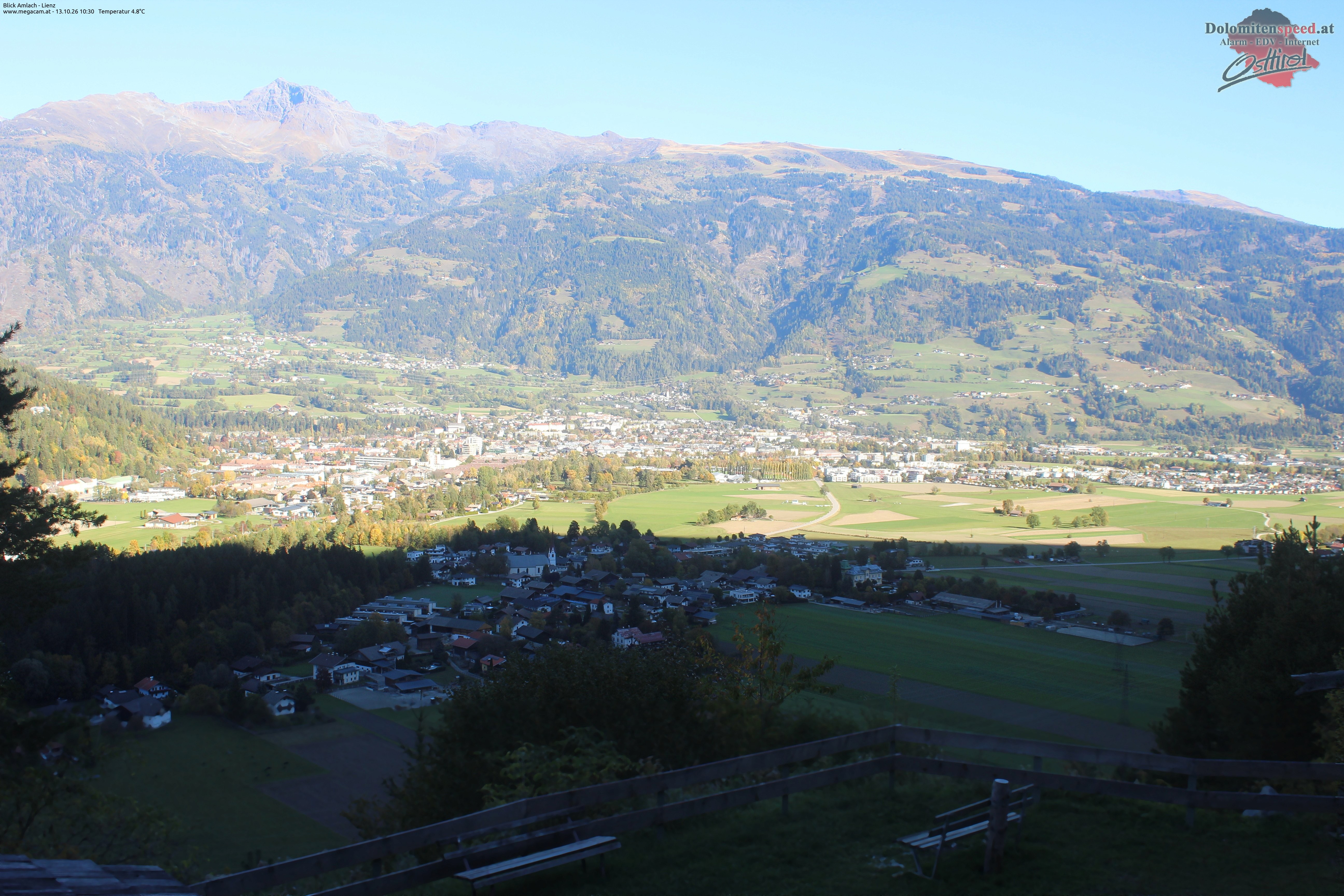 Archiv Foto Webcam Blick Amlach - Lienz - Osttirol