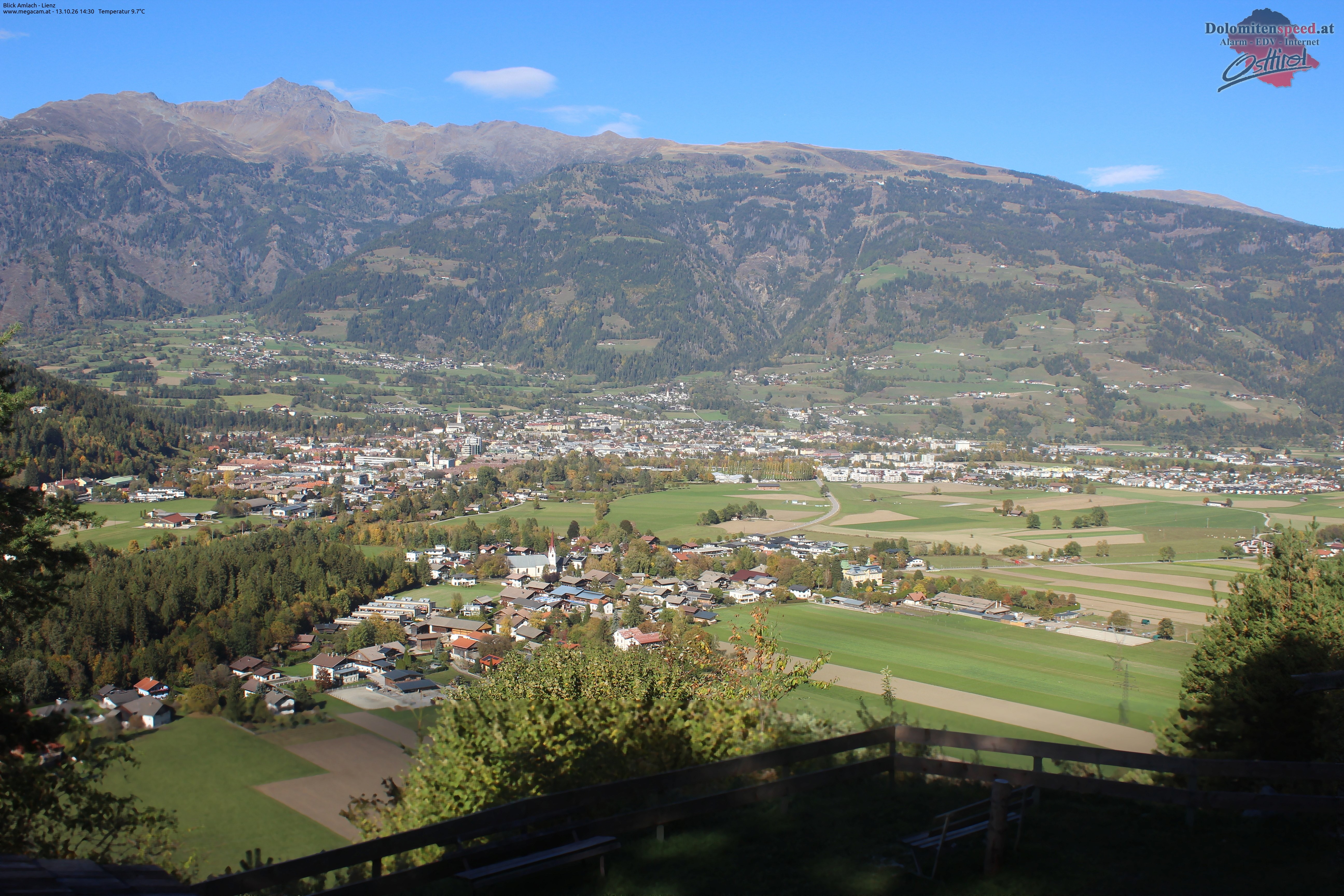 Archiv Foto Webcam Blick Amlach - Lienz - Osttirol