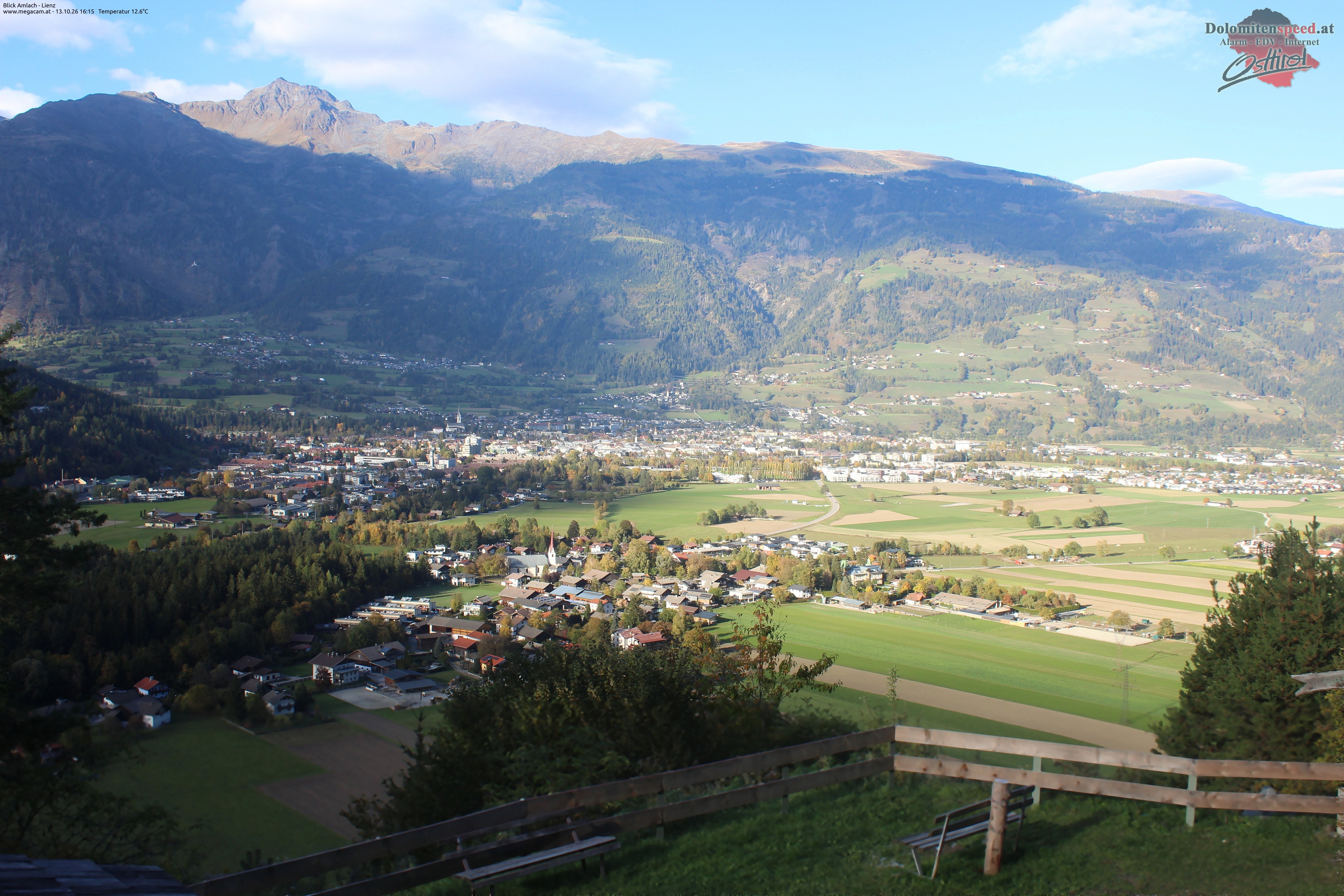 Archiv Foto Webcam Blick Amlach - Lienz - Osttirol