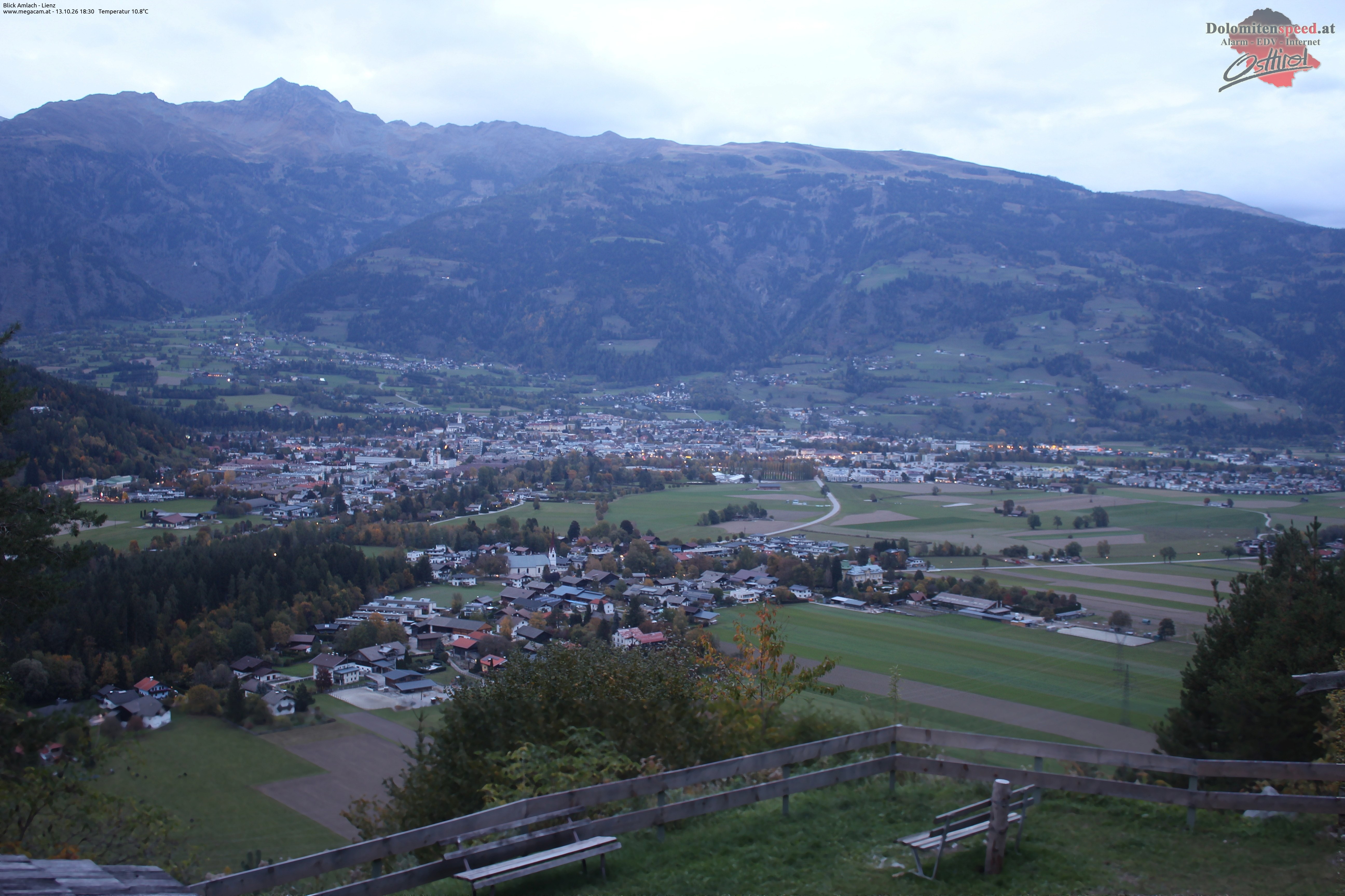 Archiv Foto Webcam Blick Amlach - Lienz - Osttirol