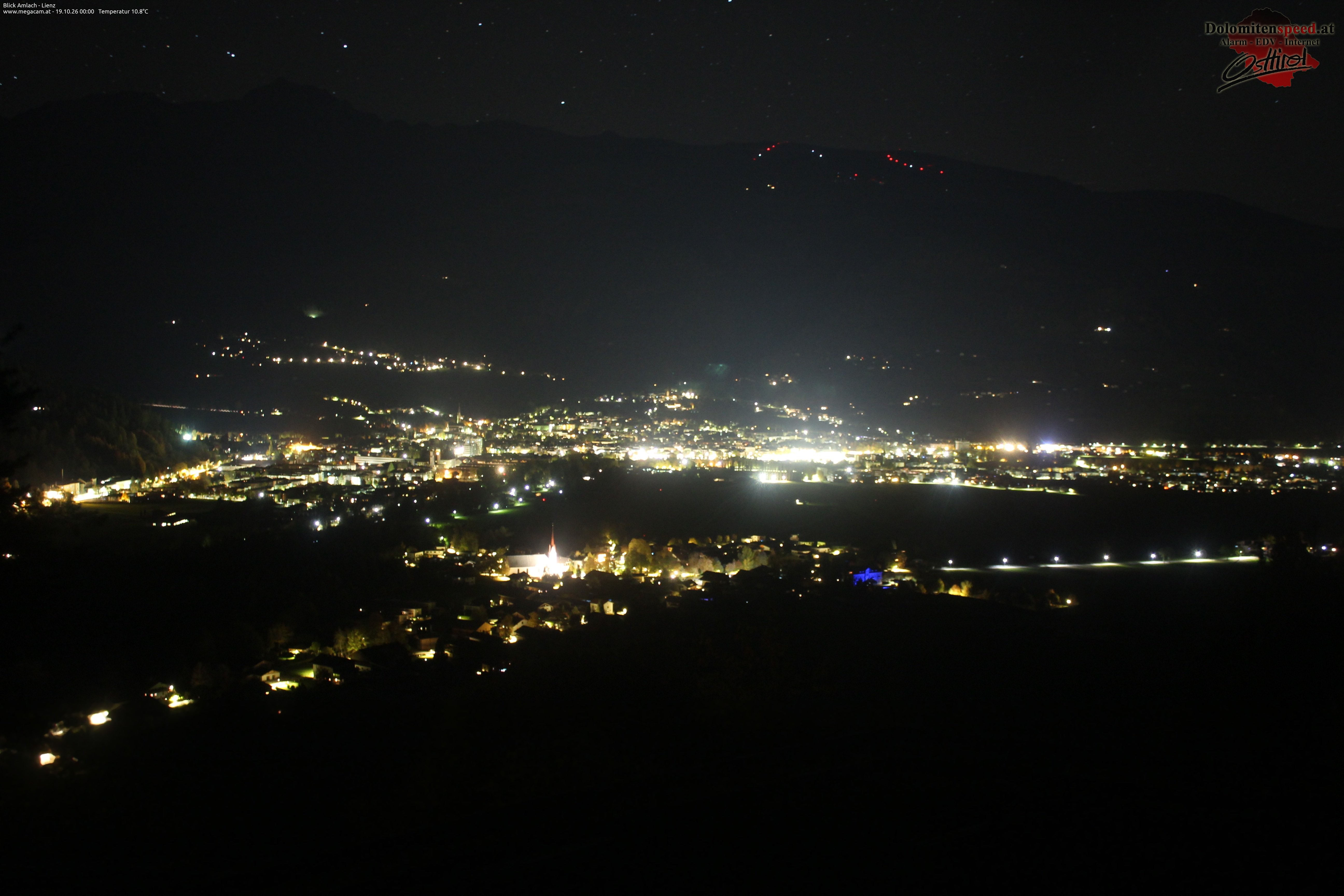 Archiv Foto Webcam Blick Amlach - Lienz - Osttirol
