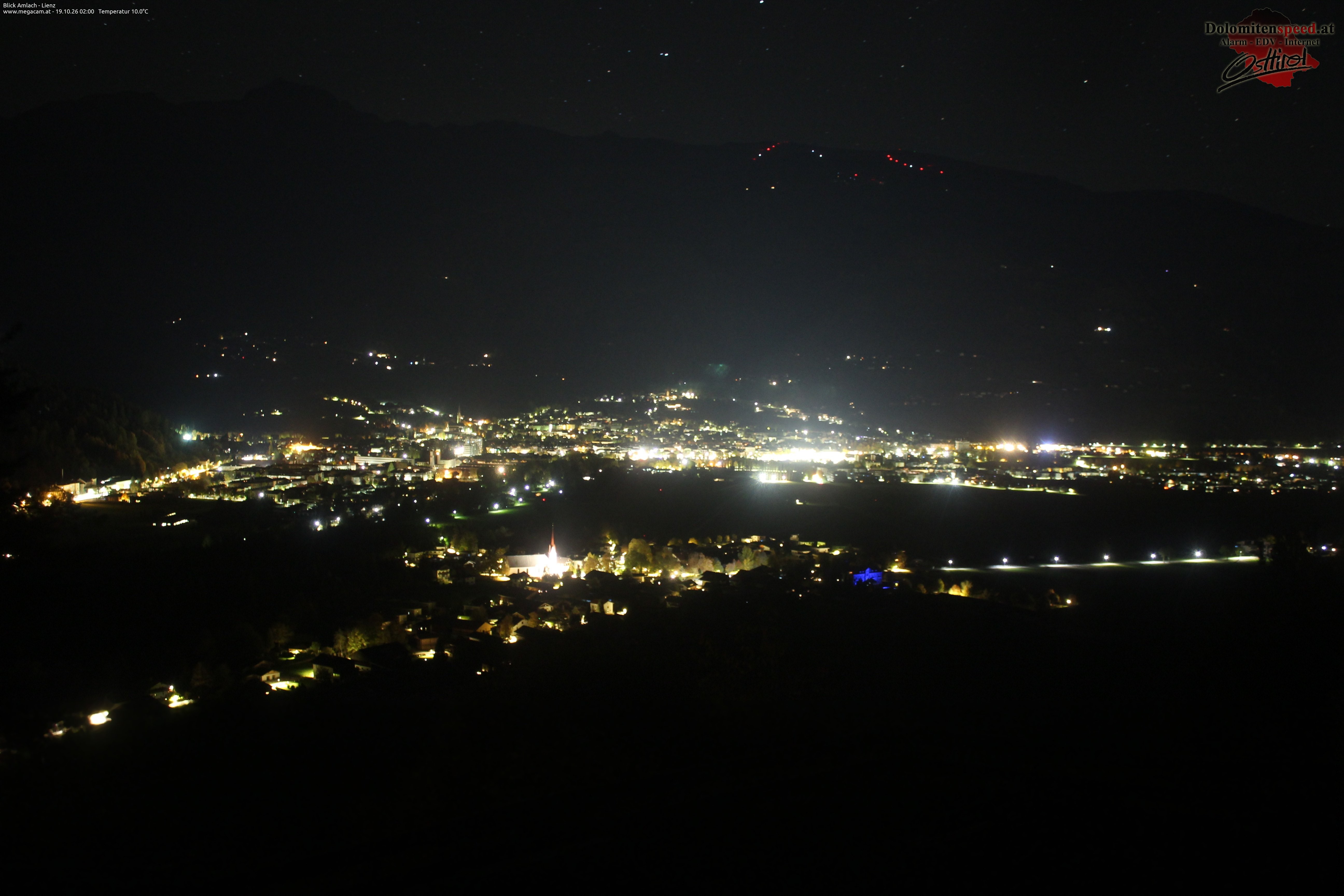 Archiv Foto Webcam Blick Amlach - Lienz - Osttirol