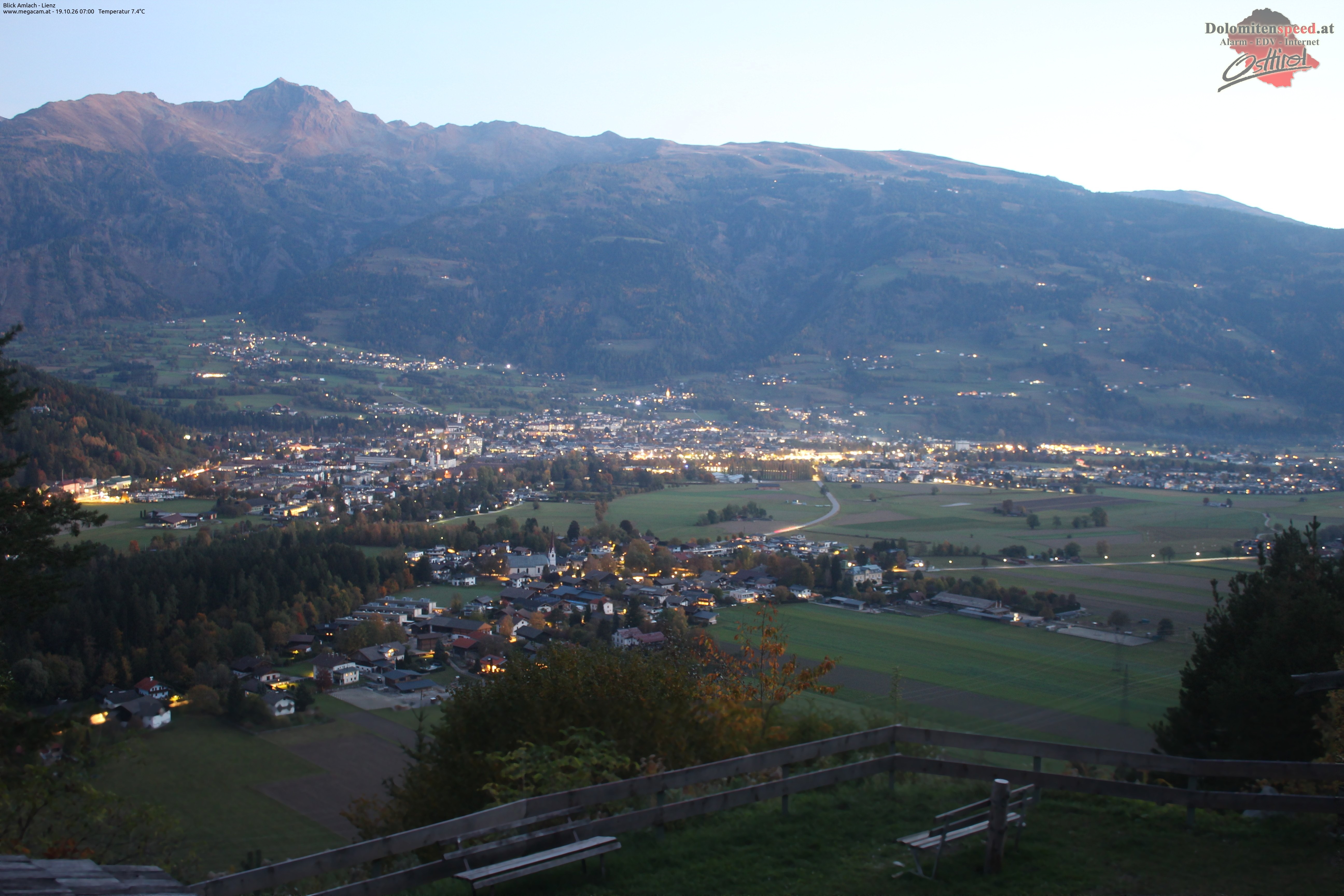 Archiv Foto Webcam Blick Amlach - Lienz - Osttirol