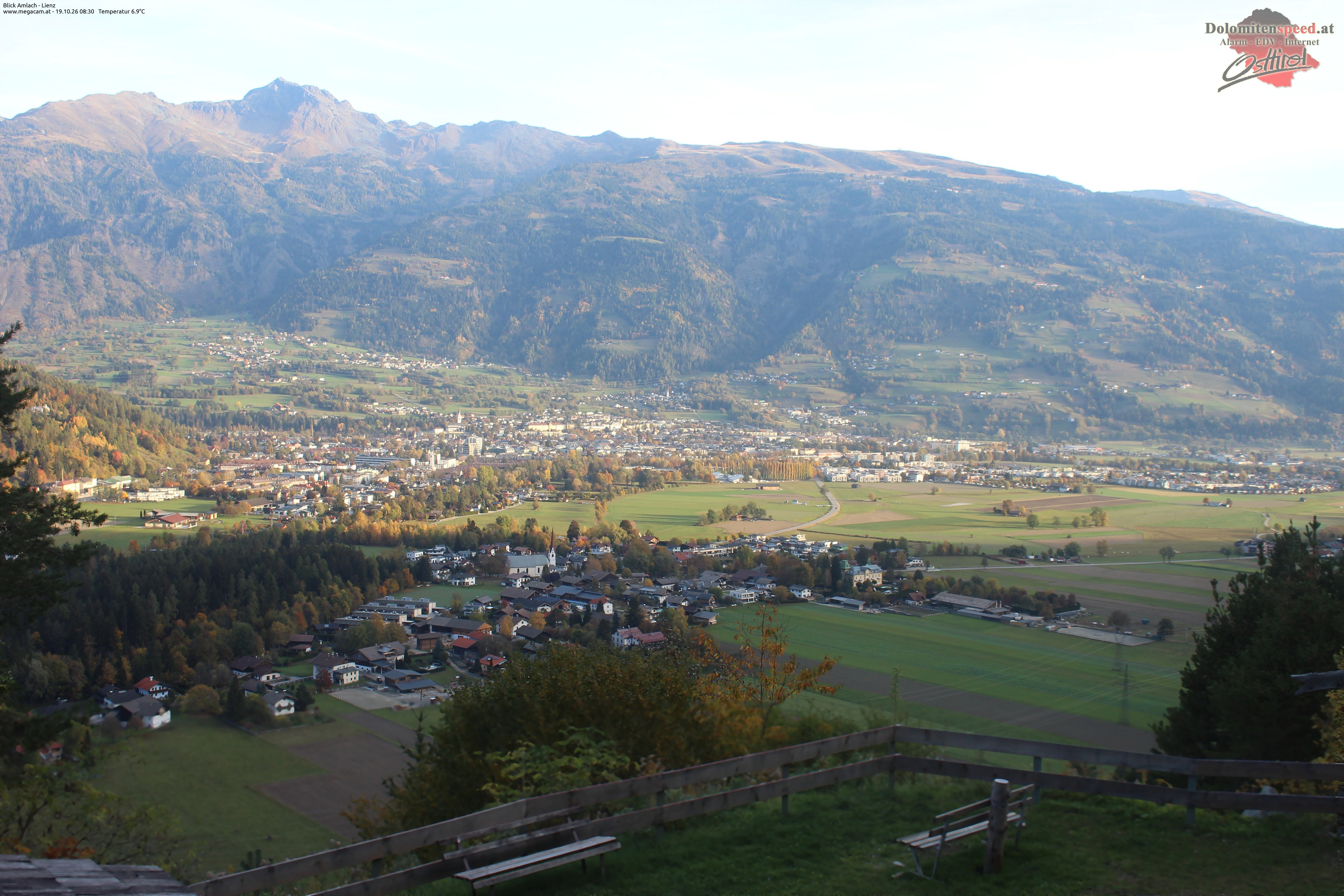 Archiv Foto Webcam Blick Amlach - Lienz - Osttirol