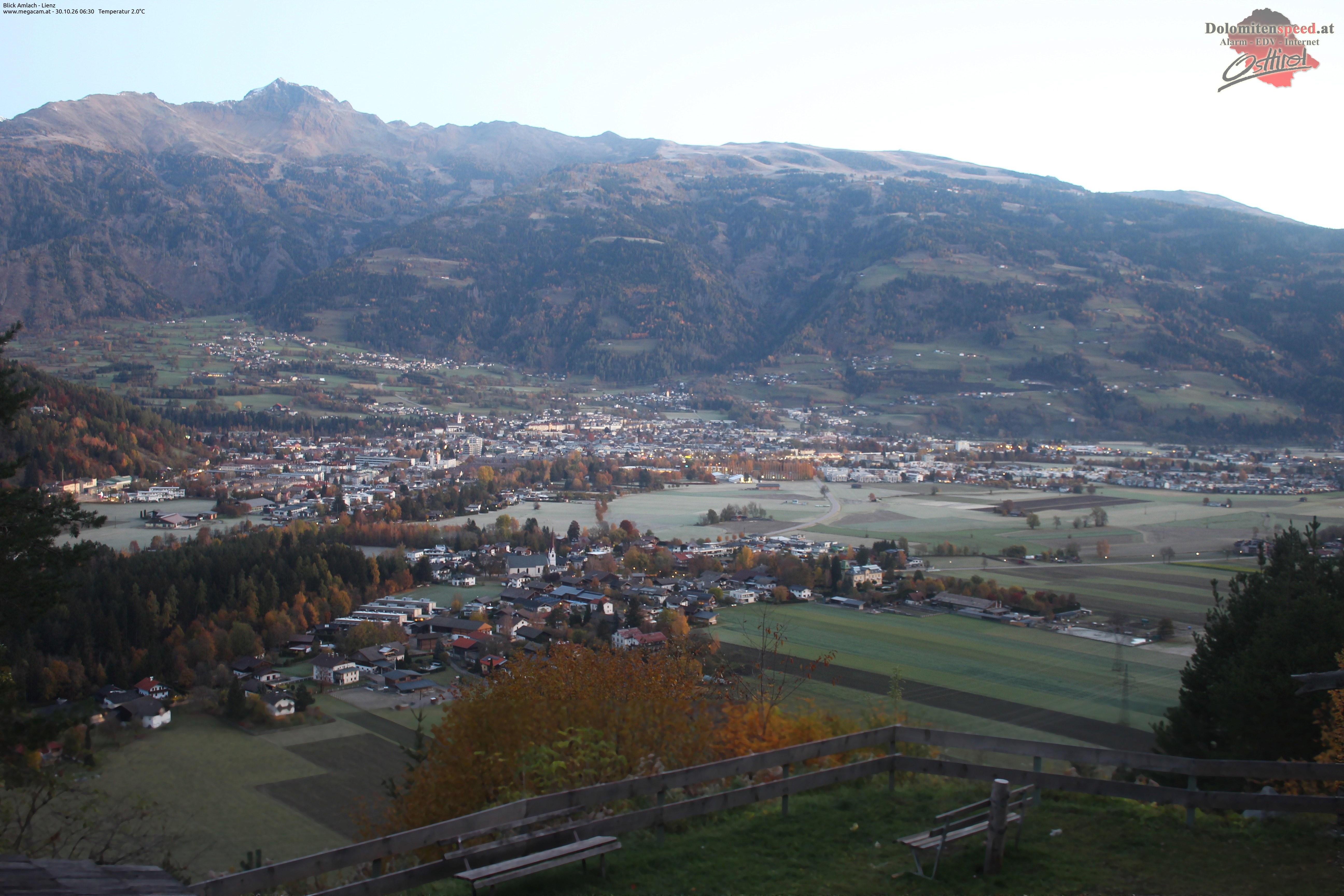 Archiv Foto Webcam Blick Amlach - Lienz - Osttirol
