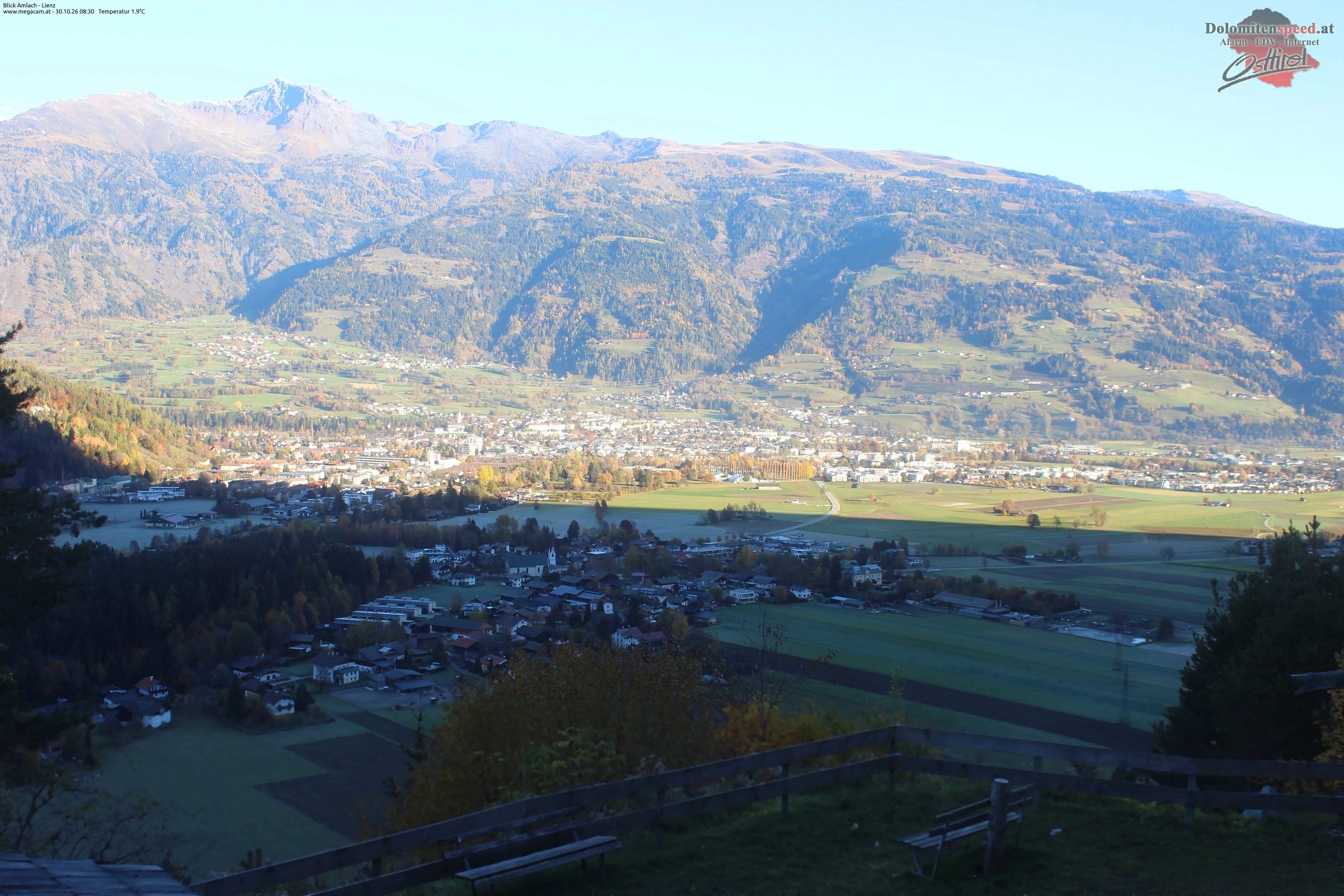Archiv Foto Webcam Blick Amlach - Lienz - Osttirol