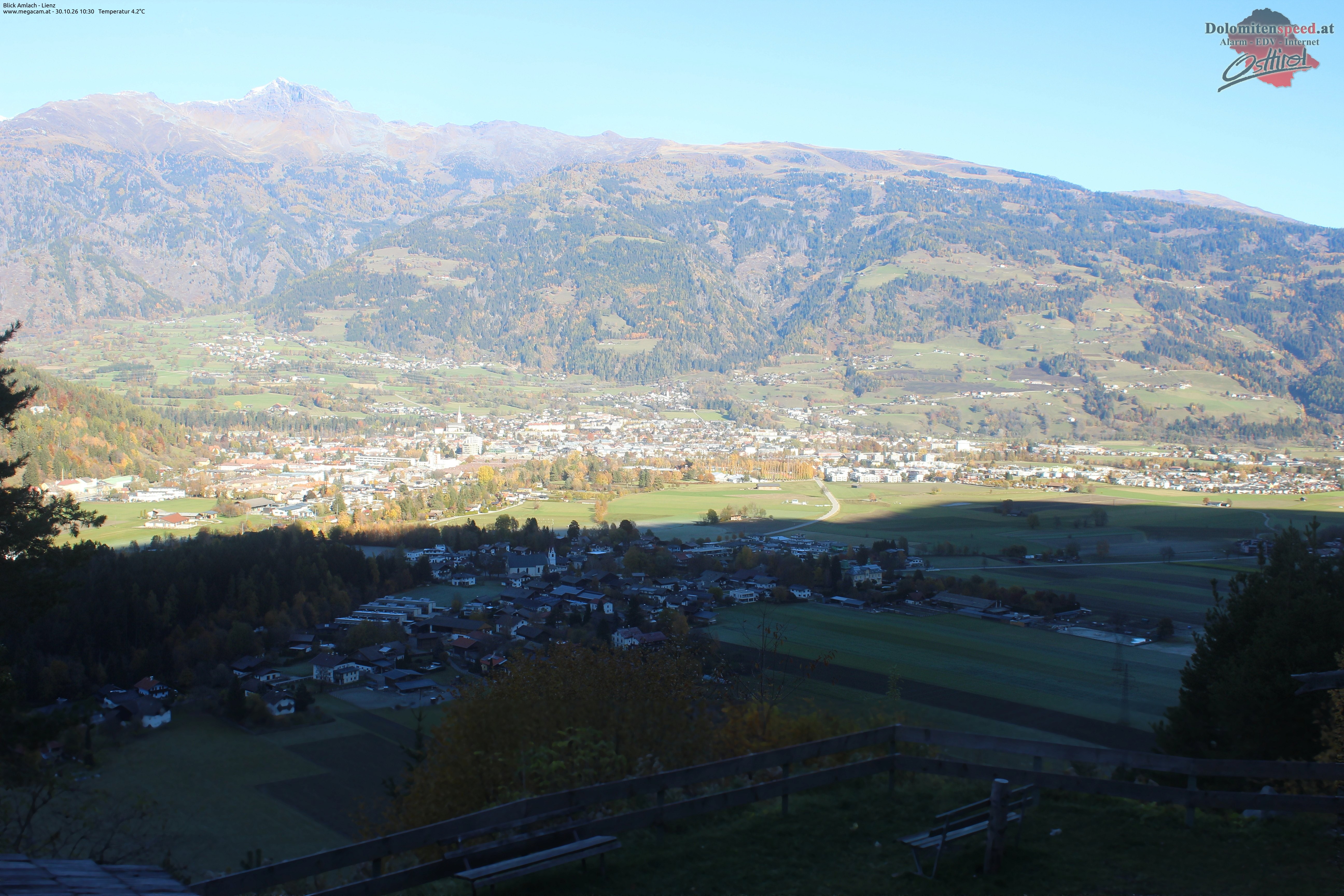 Archiv Foto Webcam Blick Amlach - Lienz - Osttirol