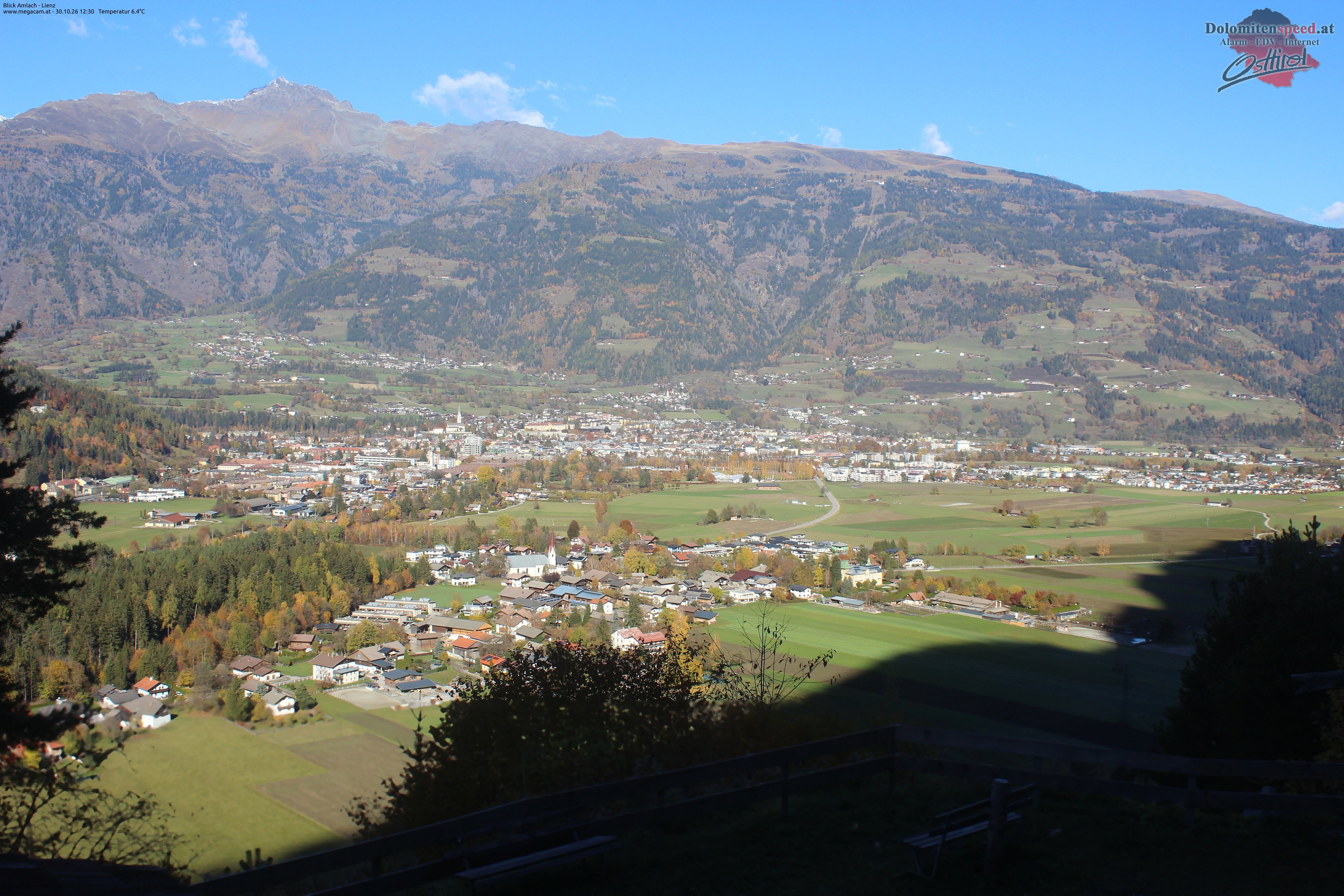Archiv Foto Webcam Blick Amlach - Lienz - Osttirol