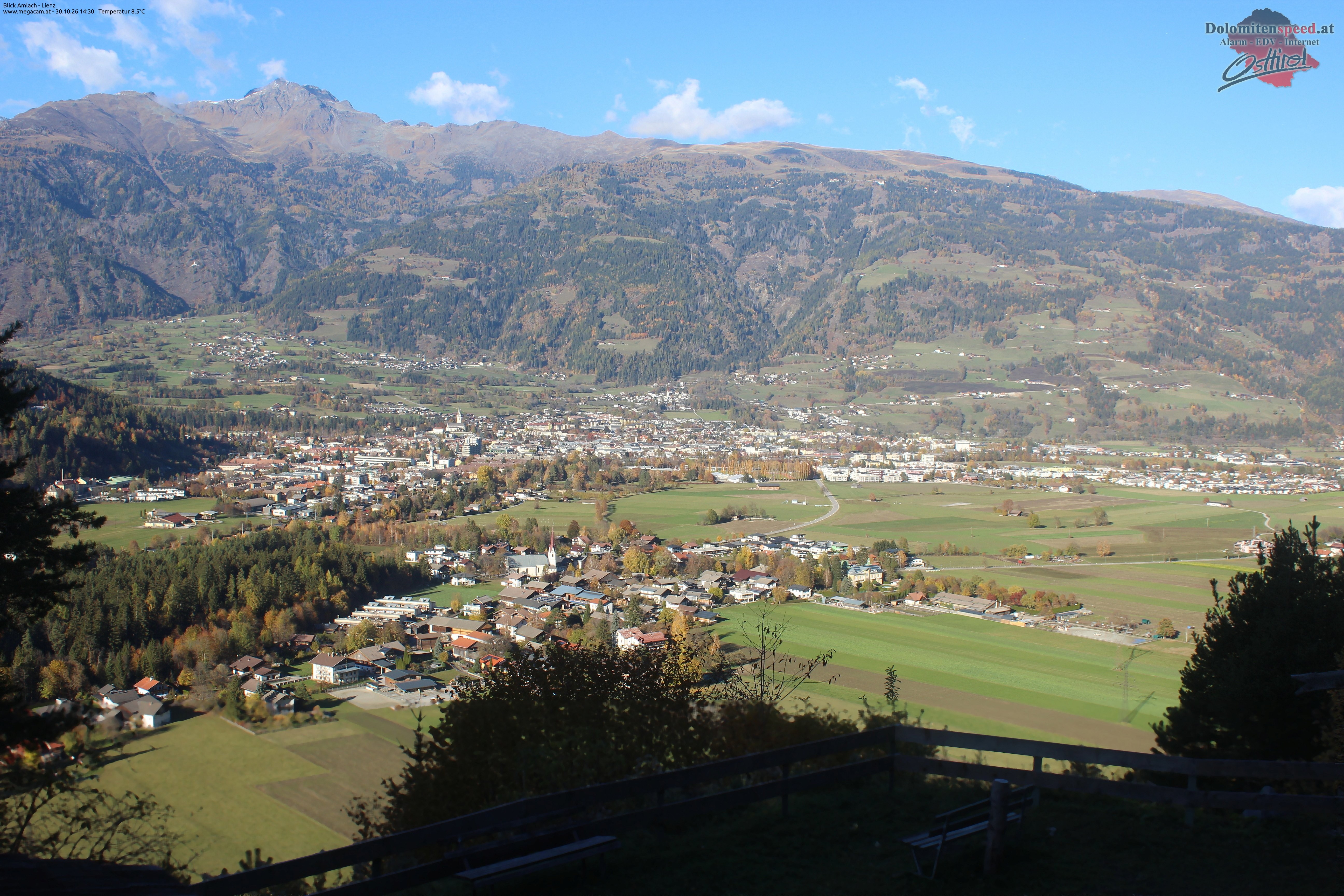 Archiv Foto Webcam Blick Amlach - Lienz - Osttirol