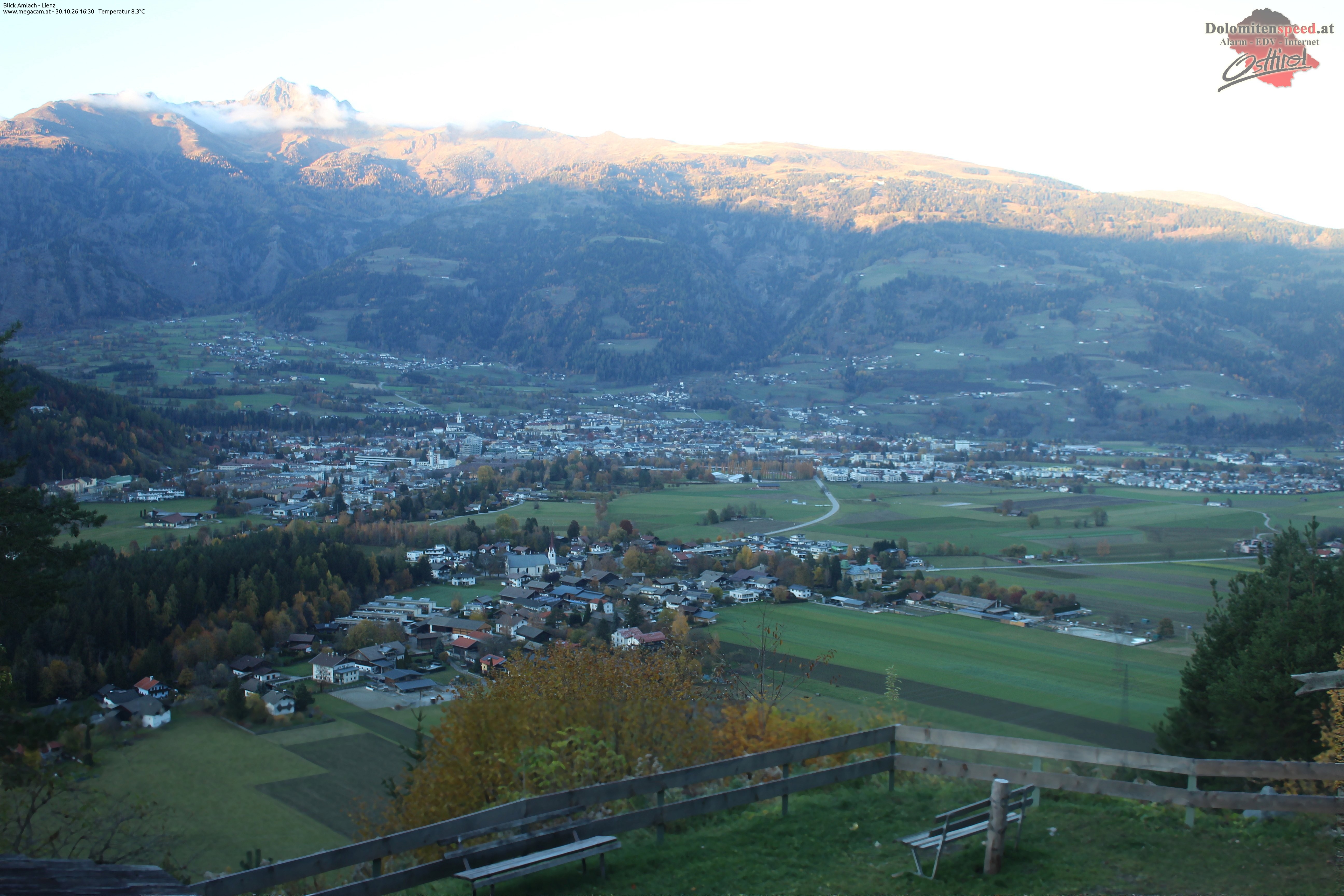 Archiv Foto Webcam Blick Amlach - Lienz - Osttirol
