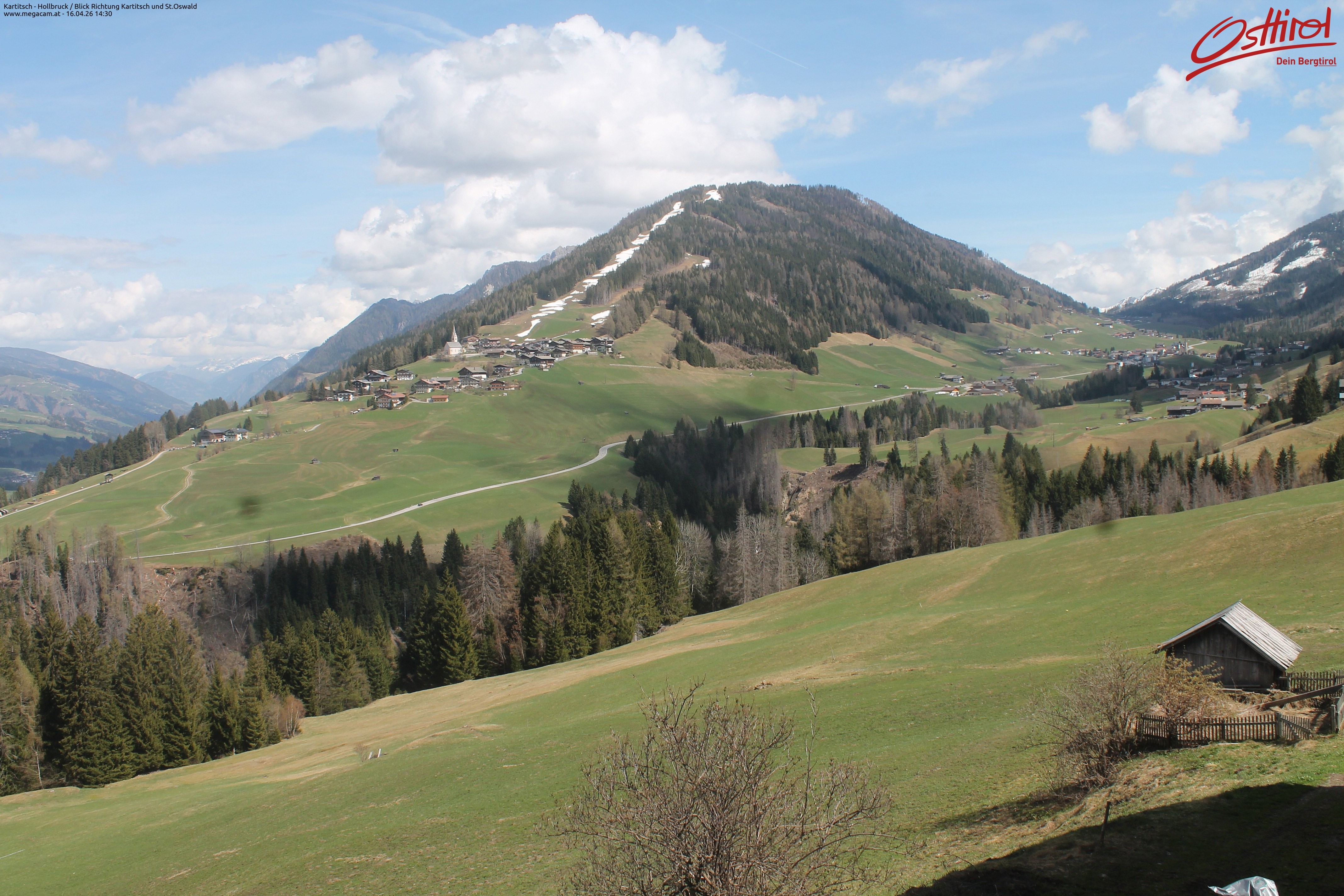 Archived image Webcam Hochpustertal valley: Kartitsch