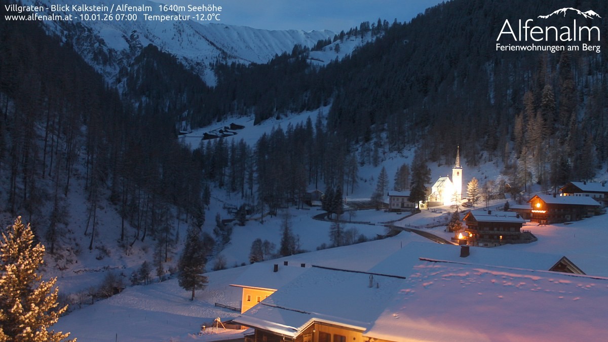 Archiv Foto Webcam Villgratental - Osttirol