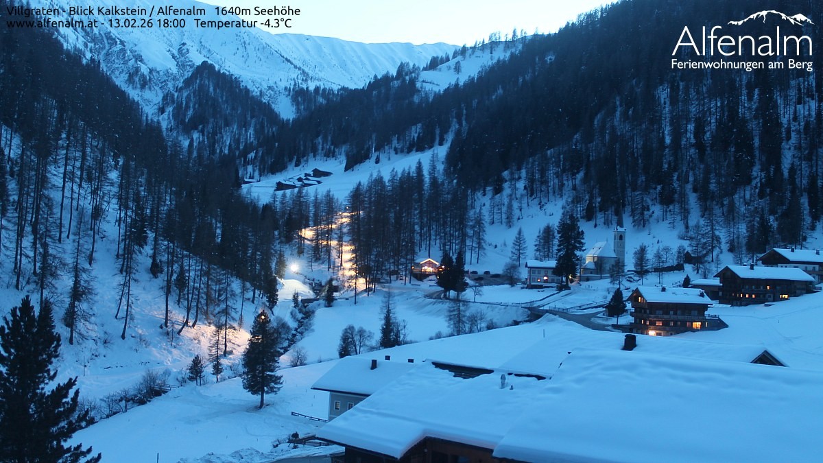 Archiv Foto Webcam Villgratental - Osttirol