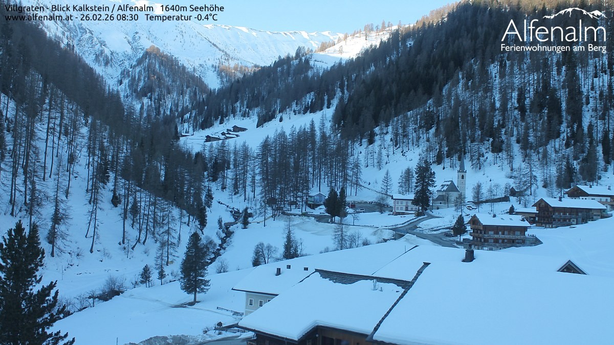 Archived image Webcam Villgratental valley