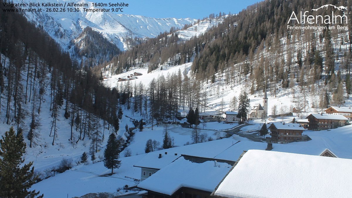 Archived image Webcam Villgratental valley