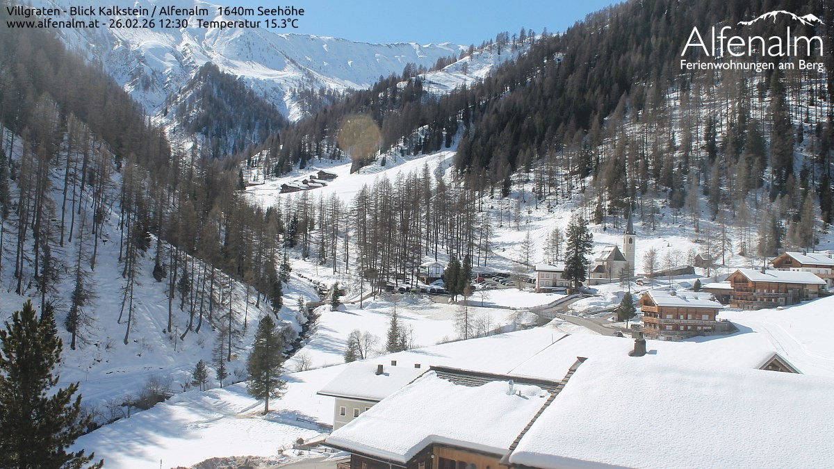 Archived image Webcam Villgratental valley